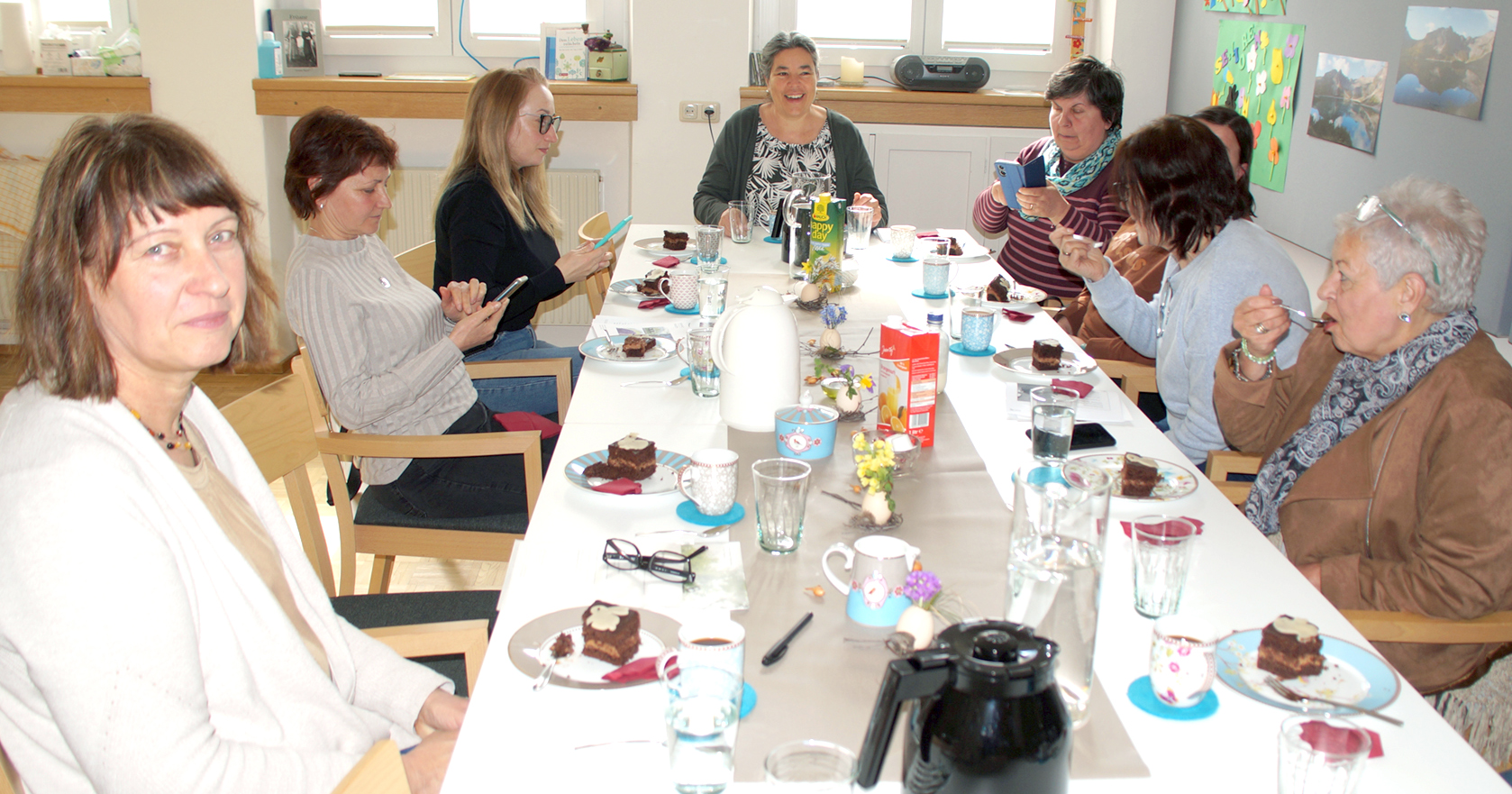 Im Begegnungscafé in Brand sollen die 24-Stunden-Betreuerinnen ein Stück Heimat finden können.