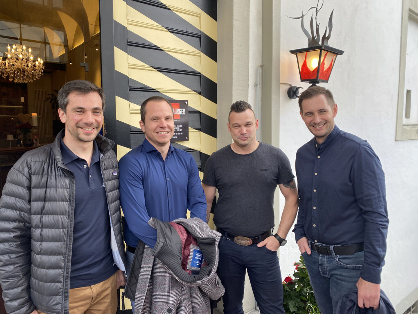 Florian Metzler, Daniel Toth, Lukas Kessler (alle Brederis), Michael König (Hohenems) (v. li.)