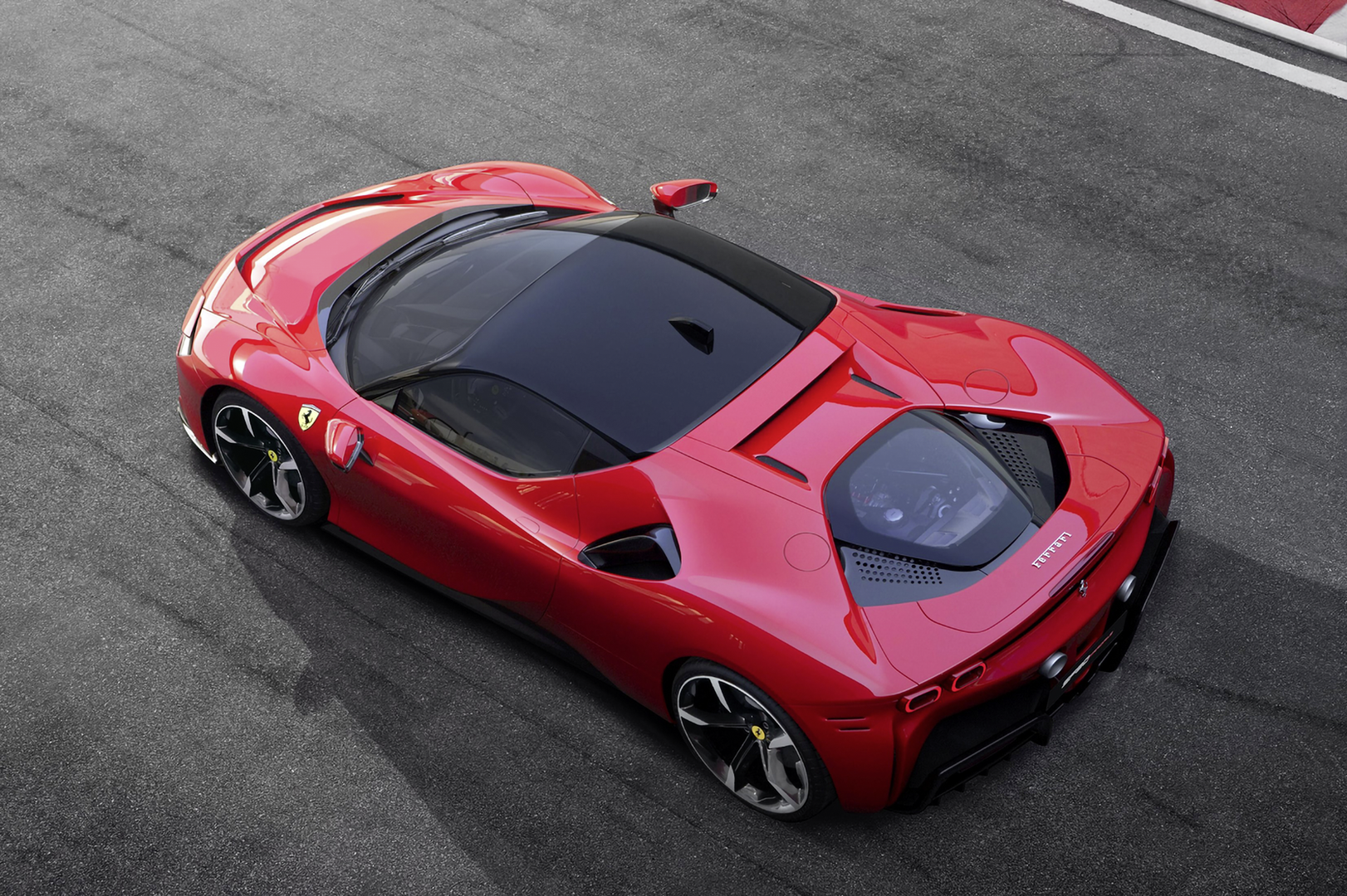 Ferrari von oben