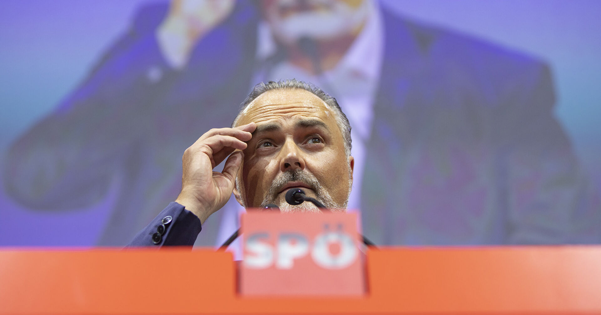 Hans Peter Doskozil bei seiner Rede am SPÖ-Sonderparteitag