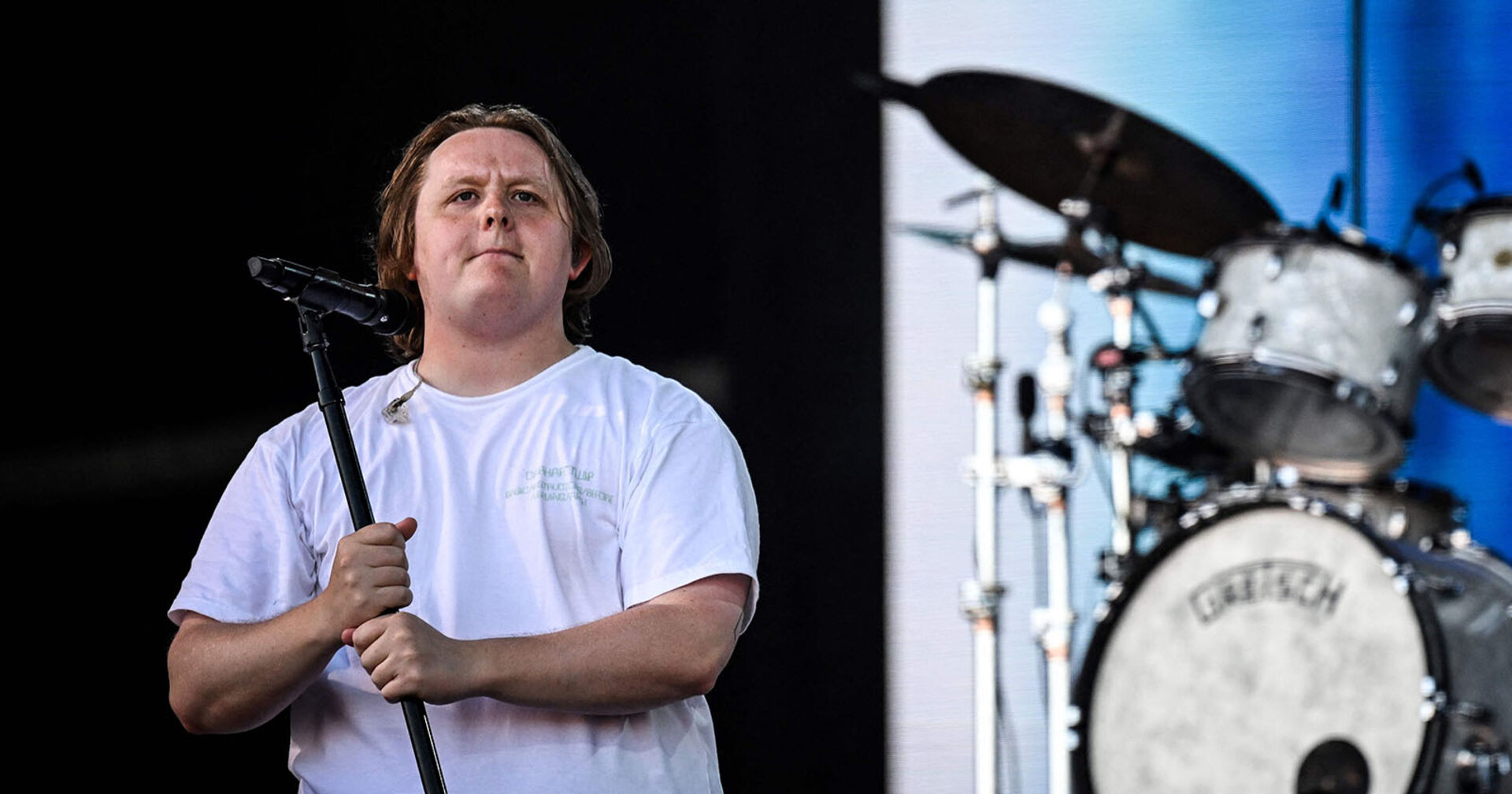Lewis Capaldi bei seinem Auftritt auf dem diesjährigen Glastonbury-Festival