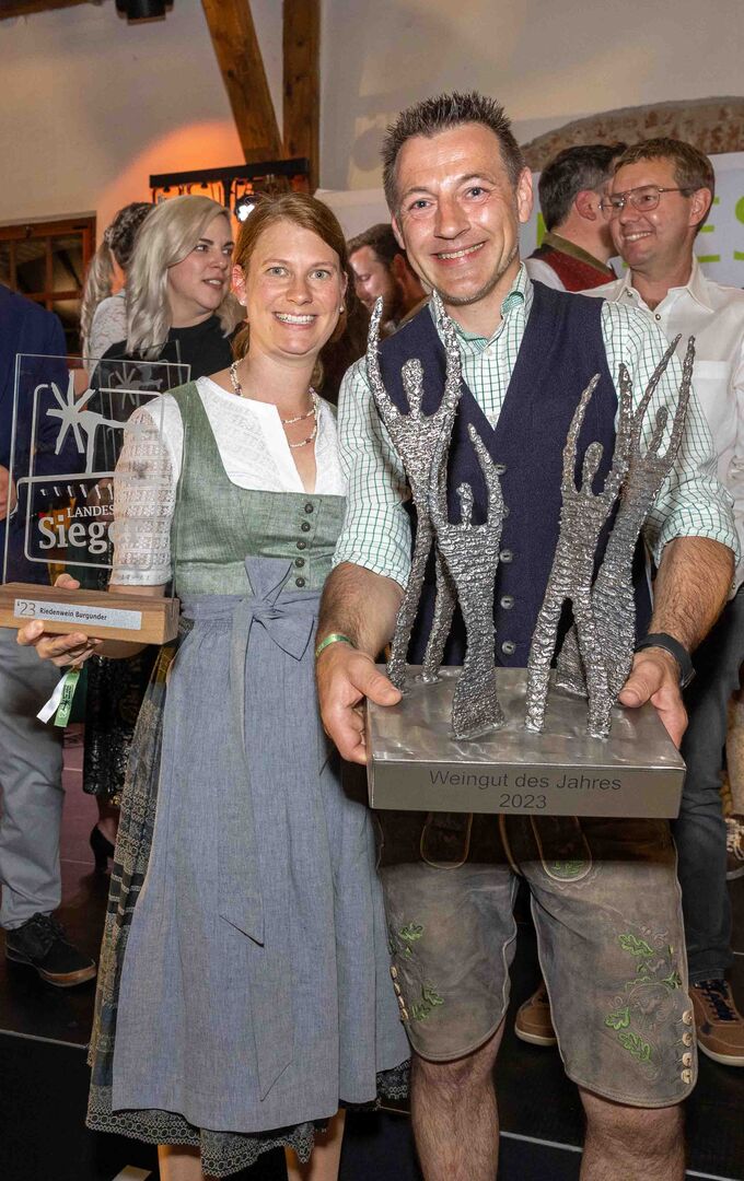 Das Siegerduo Andrea und Andreas Posch
