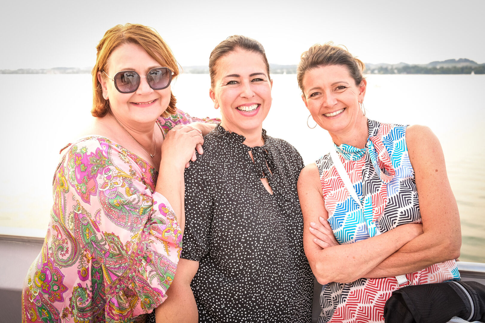 Genossen die tolle Stimmung: Gabi Narat, Elke Neubacher und Andrea Slappnig