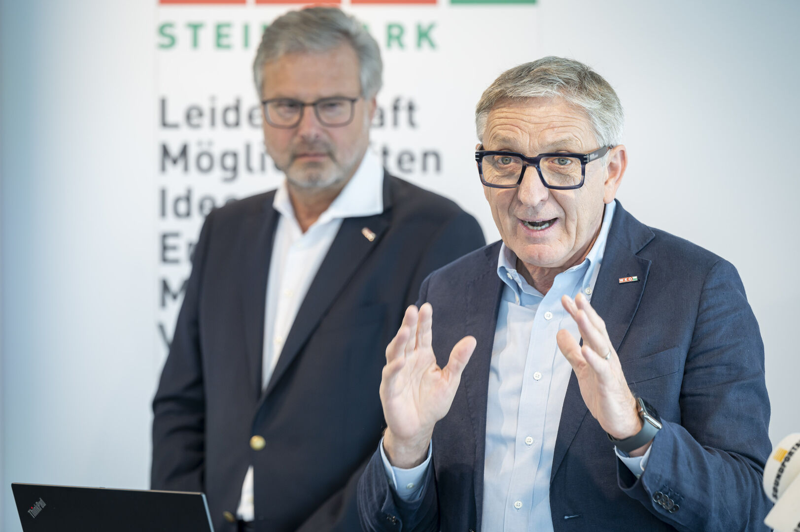 WKO Präsident Josef Herk und Direktor Karl-Heinz Dernoscheg