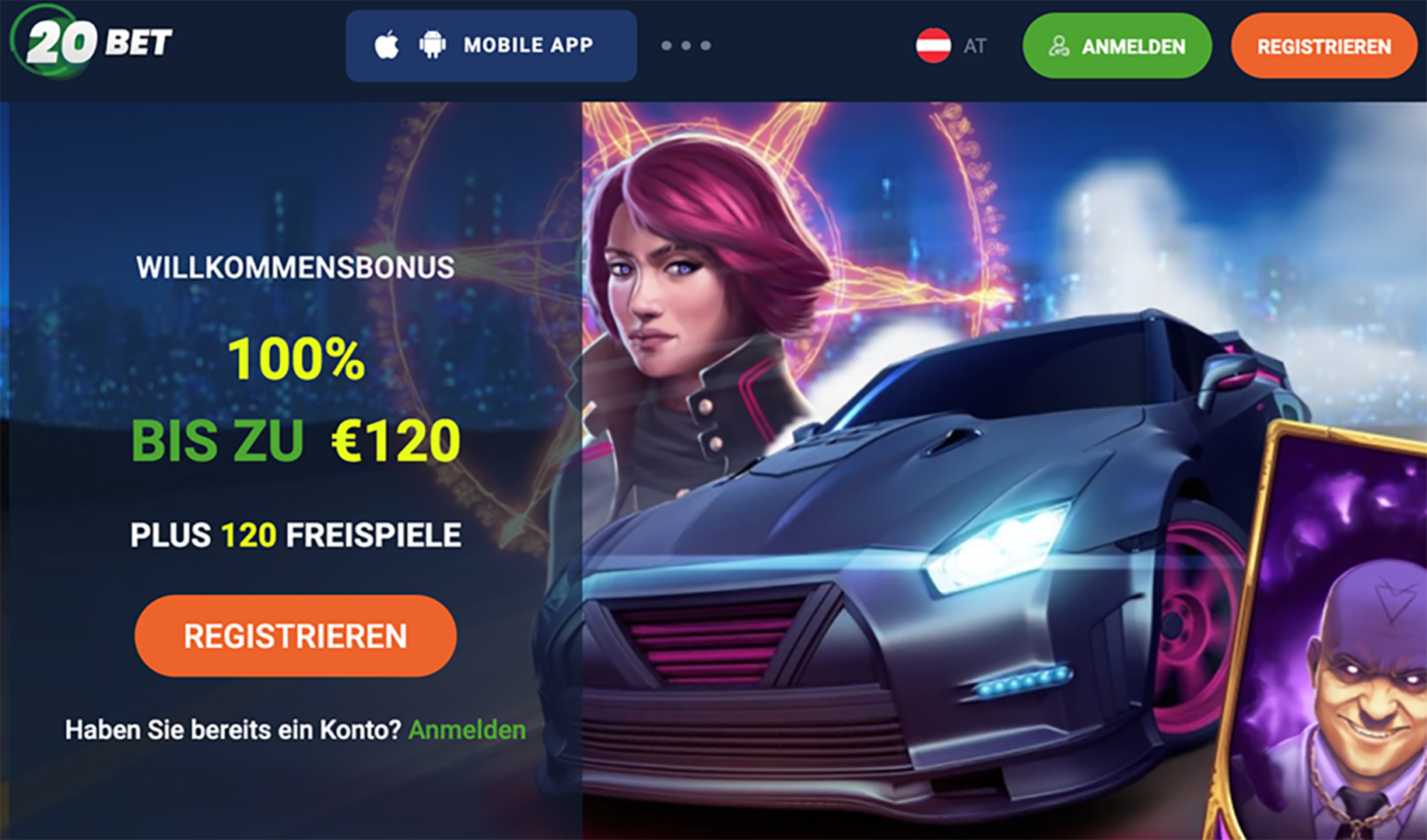 20bet Online Casino | Credit: 20bet