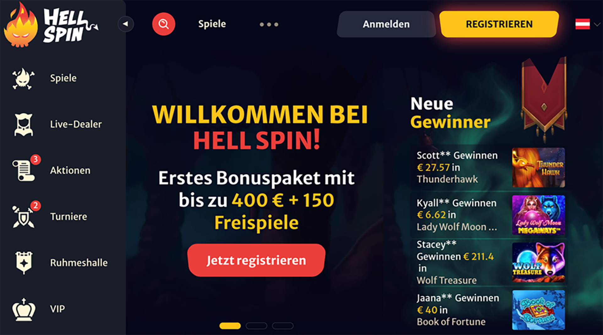 Hell Spin Online Casino | Credit: Hell Spin