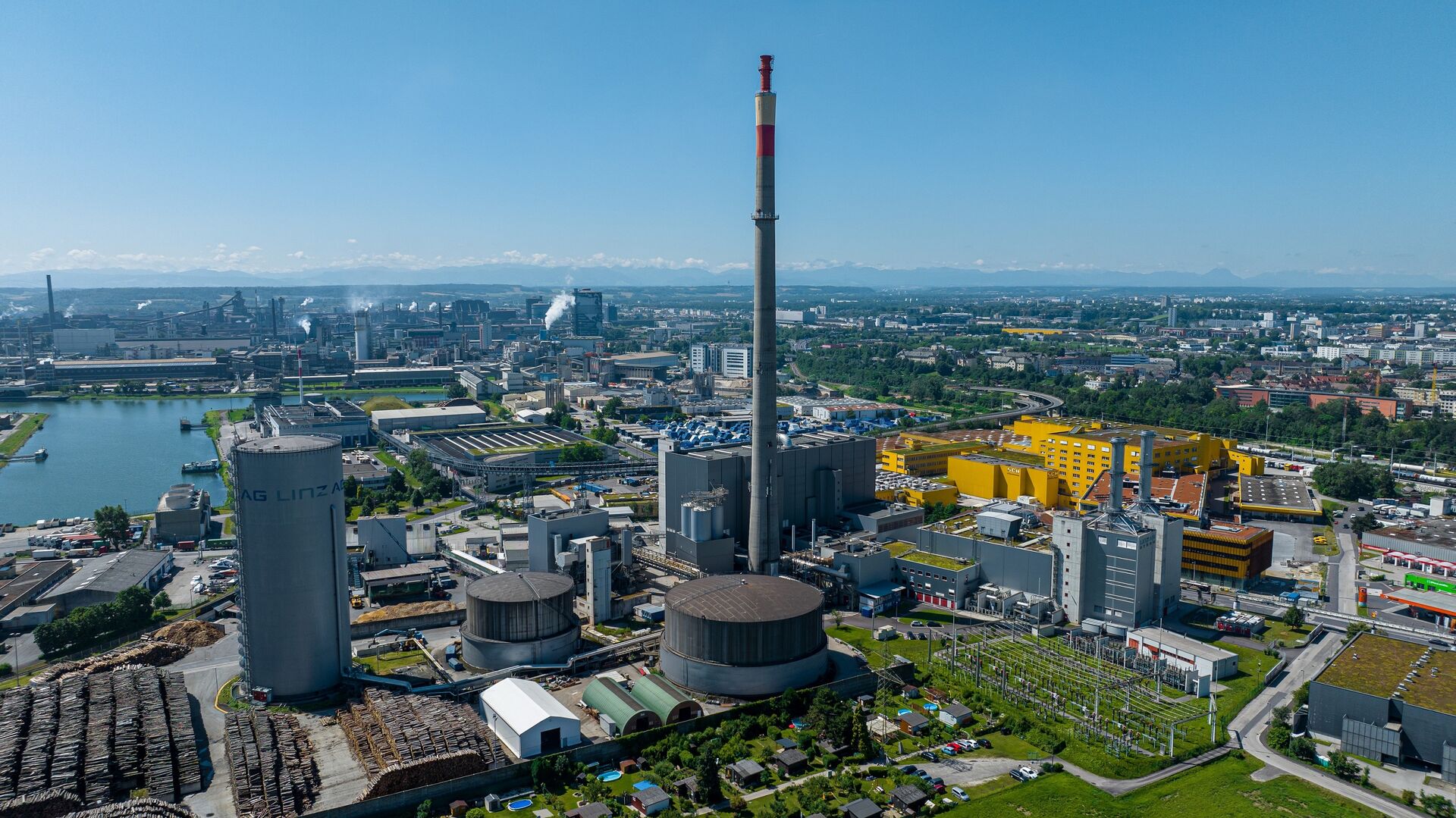 Kraftwerkspark in Linz-Mitte.