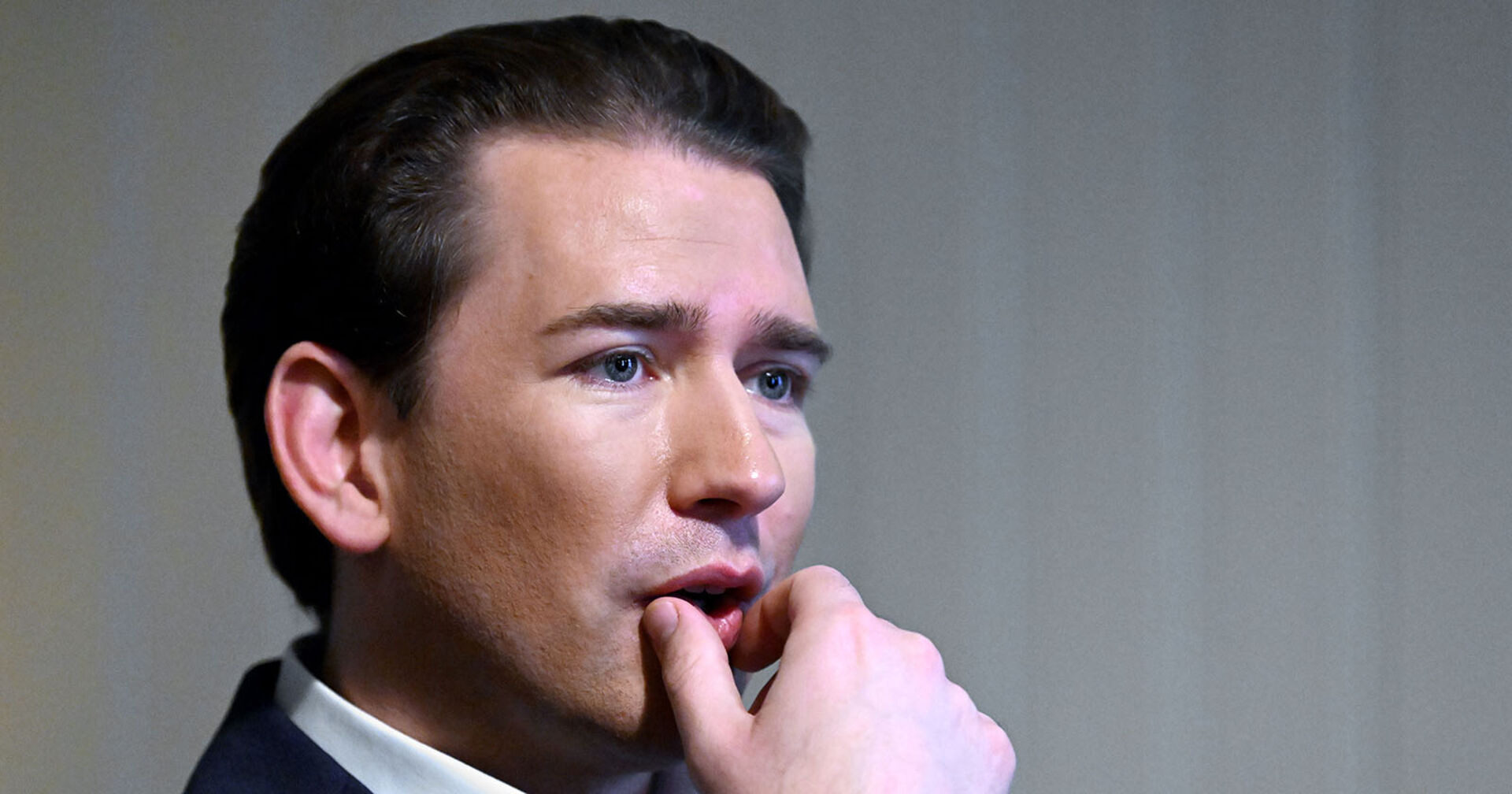 Der ehemalige österreichische Bundeskanzler Sebastian Kurz am Donnerstag, 13. Oktober 2022, im Rahmen eines Interviews mit der APA-Austria Presse Agentur in Wien