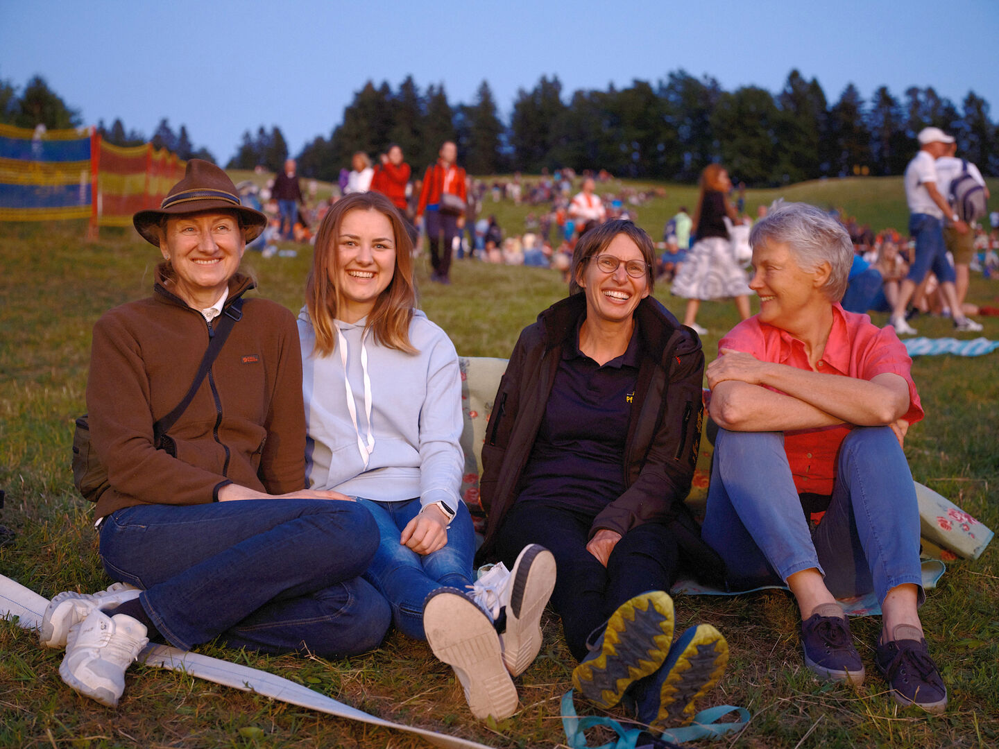 Die „Berglerinnen“ Michele Kinz, Claudia Kinz, Birke Nußbaumer und Britta Melter.