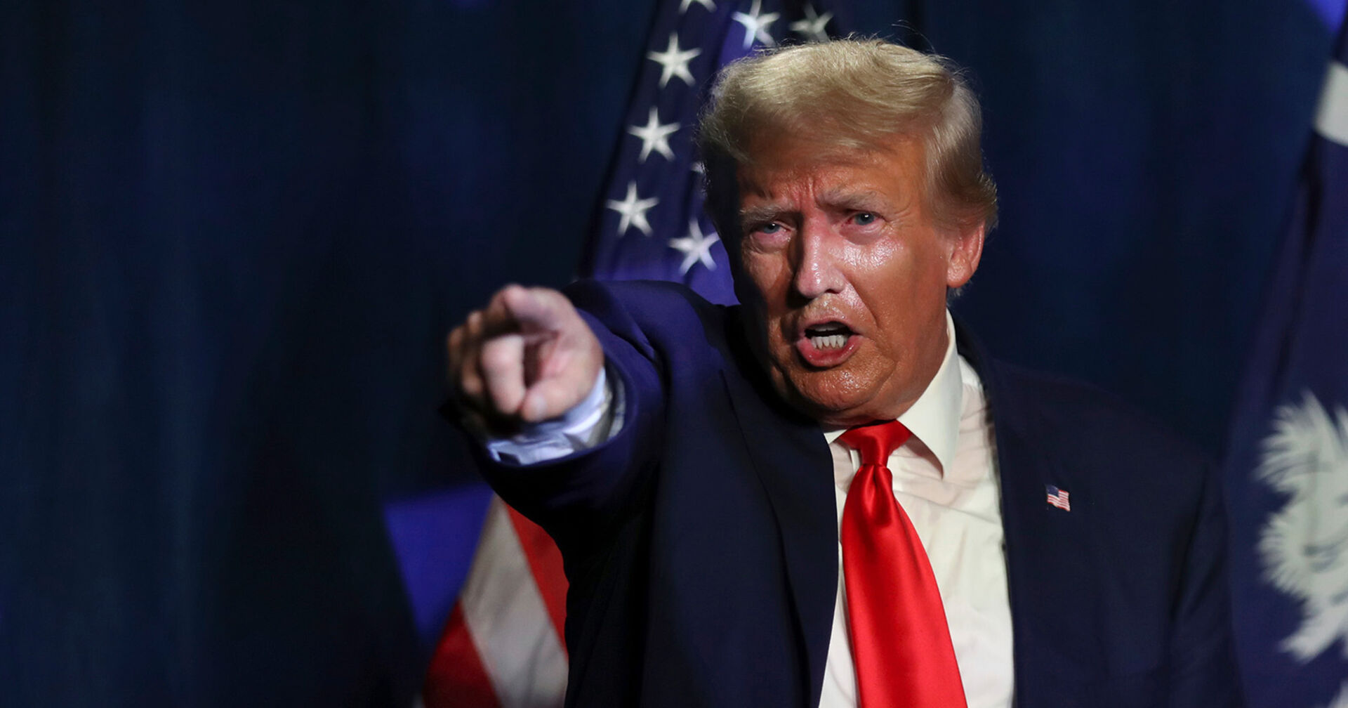 Ex-US-Präsident Donald Trump im Rahmen einer Wahlkampfveranstaltung.