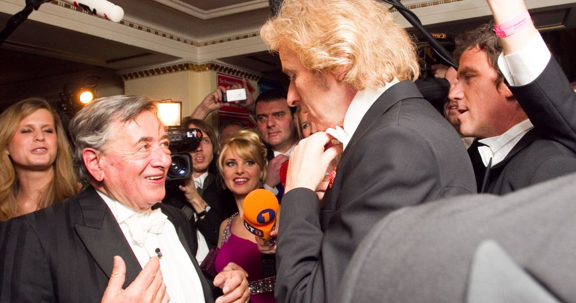 Lugner und Gottschalk 2010 beim Wiener Opernball.