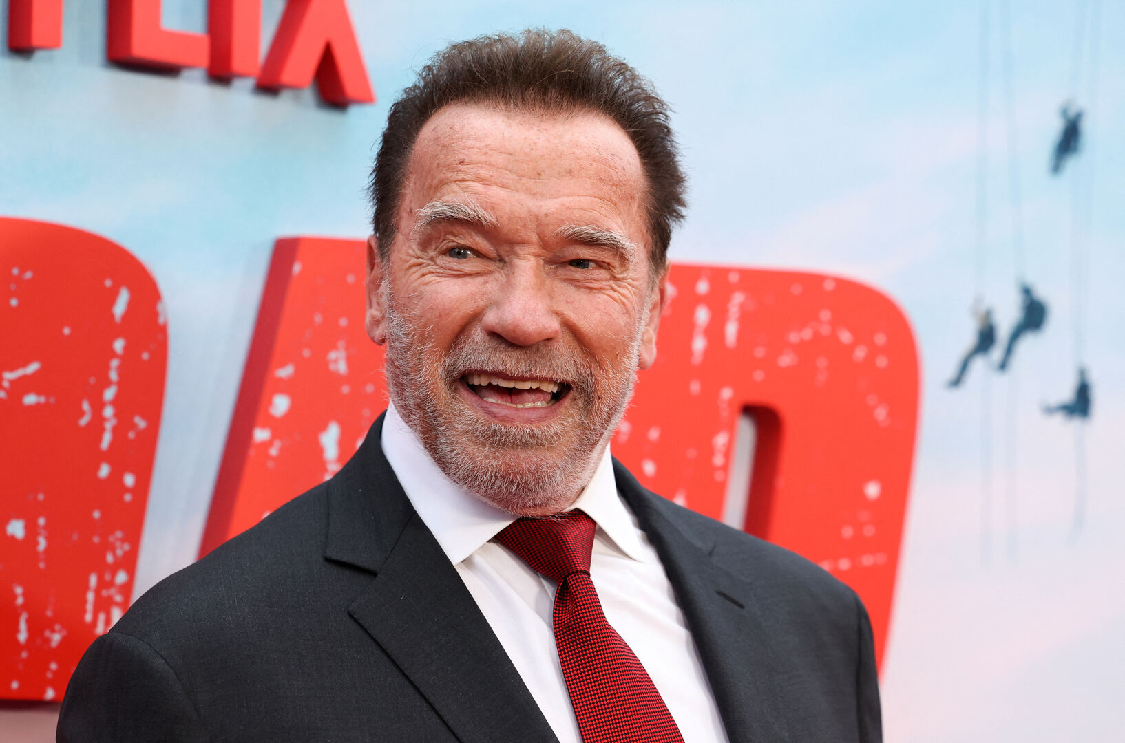 Arnold Schwarzenegger auf seiner Filmpremiere "Fubar"