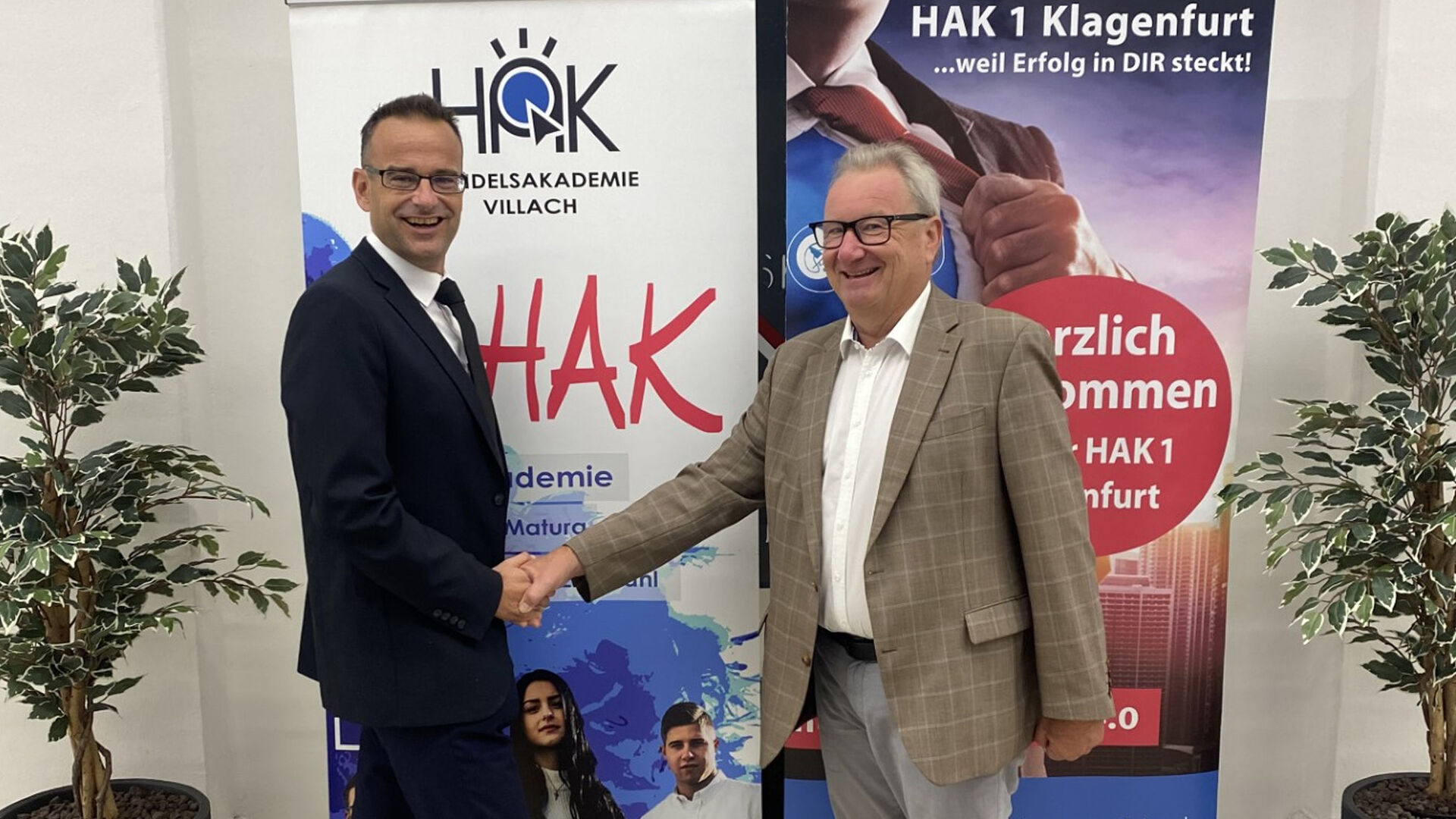 Florian Buchmayr und Franz Hudelist, HAK-Direktoren