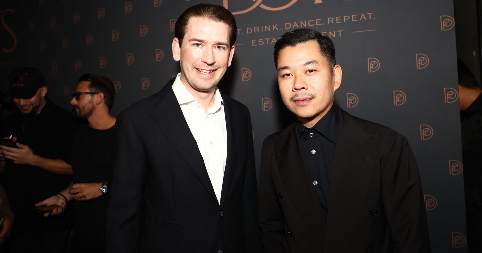 Sebastian Kurz und Martin Ho beim Dots-Jubiläumsfest | Credit: Stefan Burghart