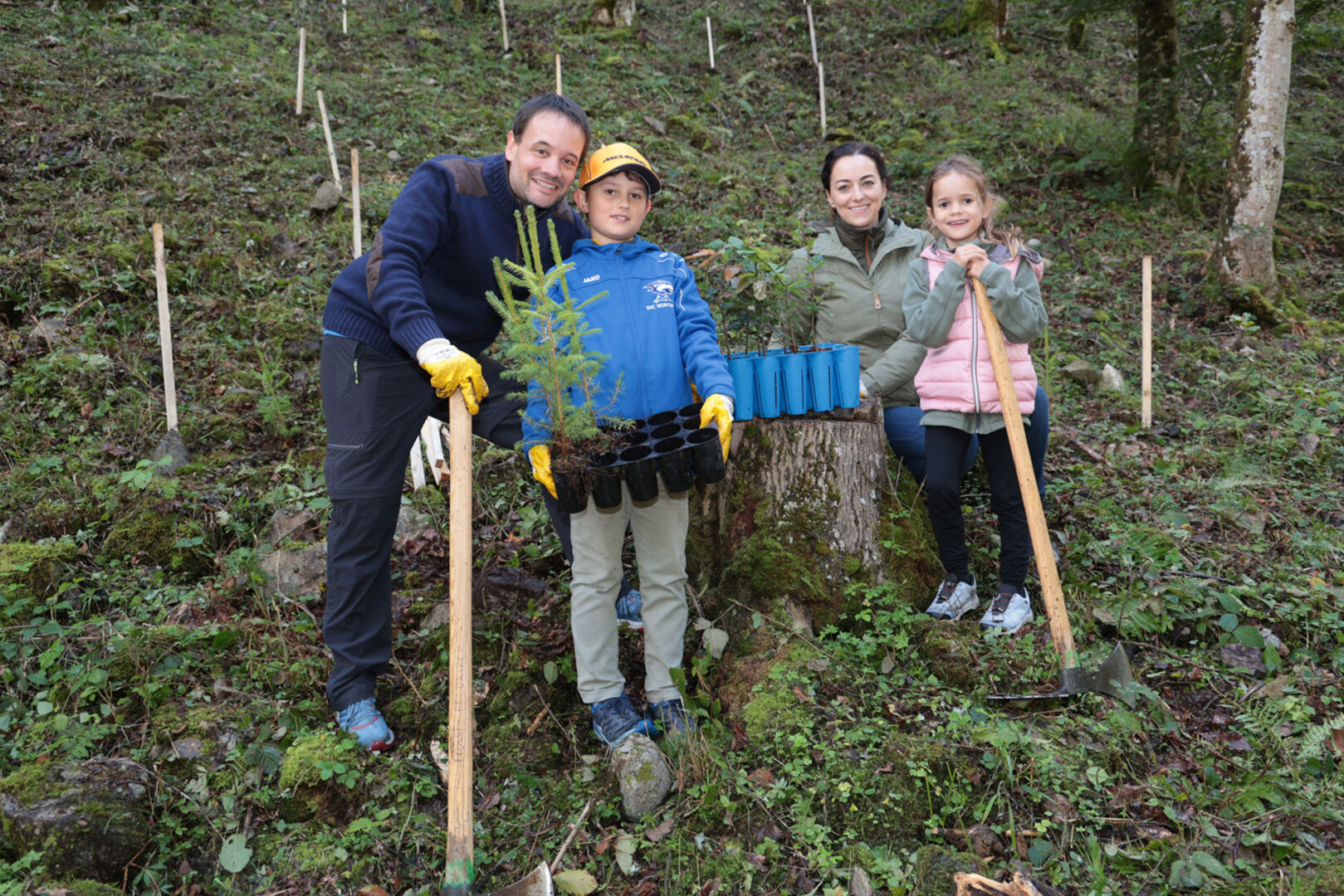 Marco, Bettina, Annika und Florian Beiweiß-Gesriegl.