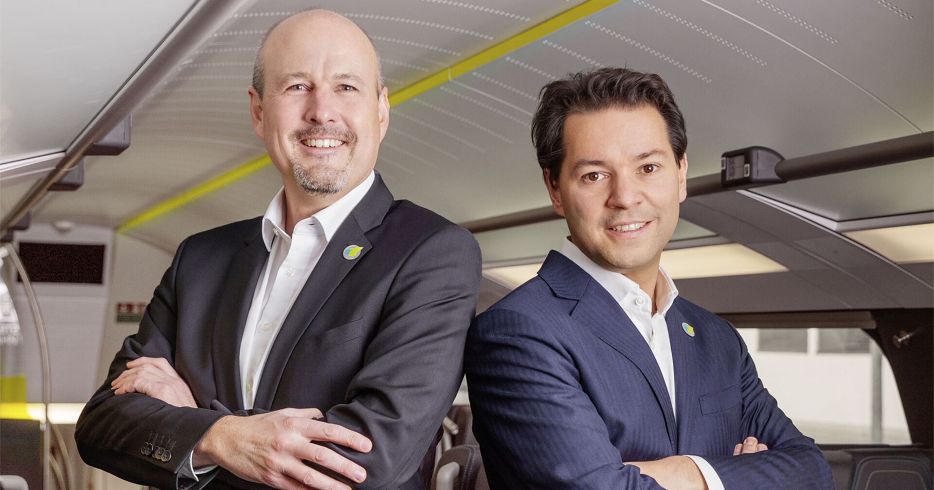 Die WESTbahn Geschäftsführer Thomas Posch und Florian Kazalek