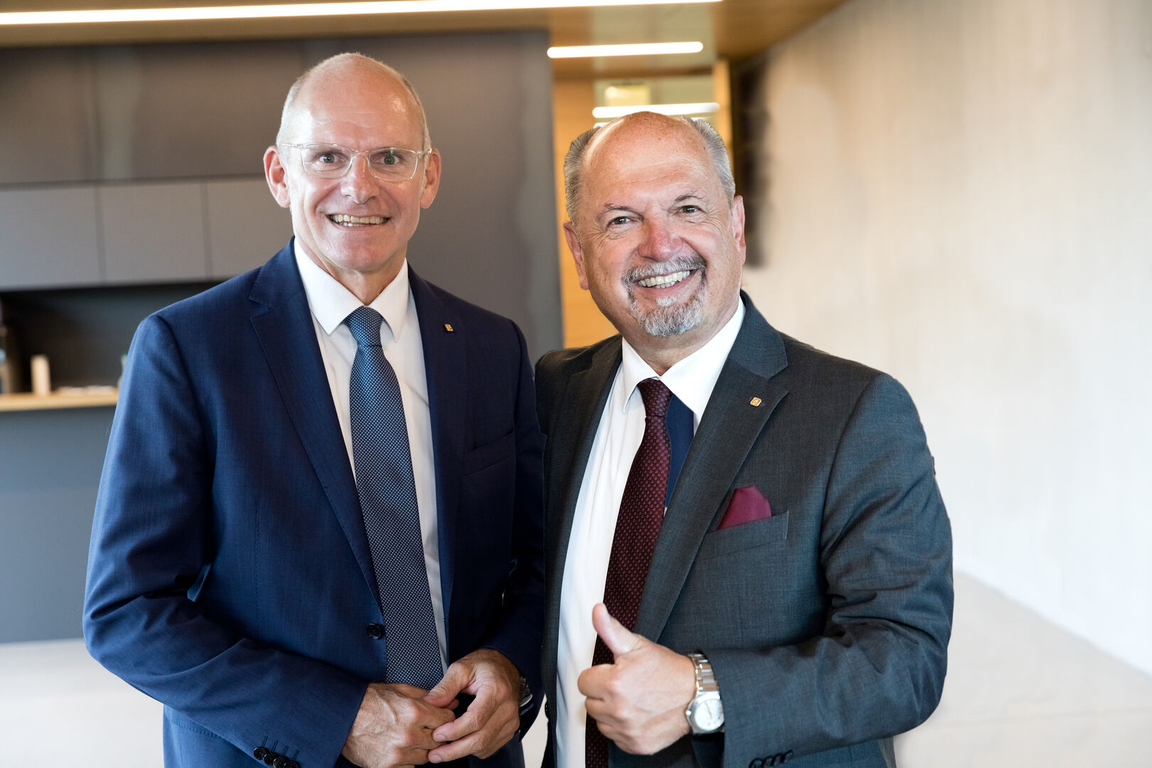 Ralph Müller, Vorstandsvorsitzender, CEO der Wiener Städtischen, und Günther Erhartmaier, Landesdirektor der Wiener Städtischen in OÖ