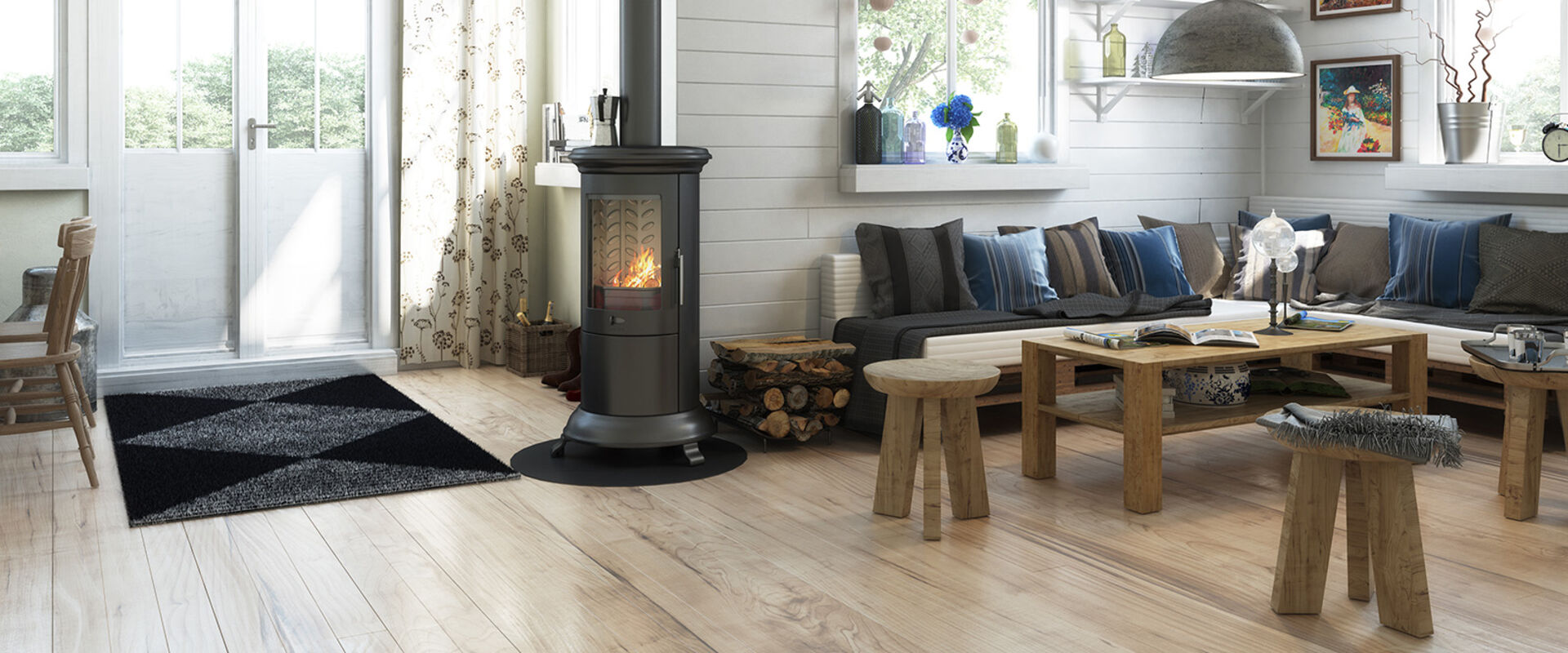 Wohnzimmer mit Kamin | Credit: iStock.com/Marc_Osborne