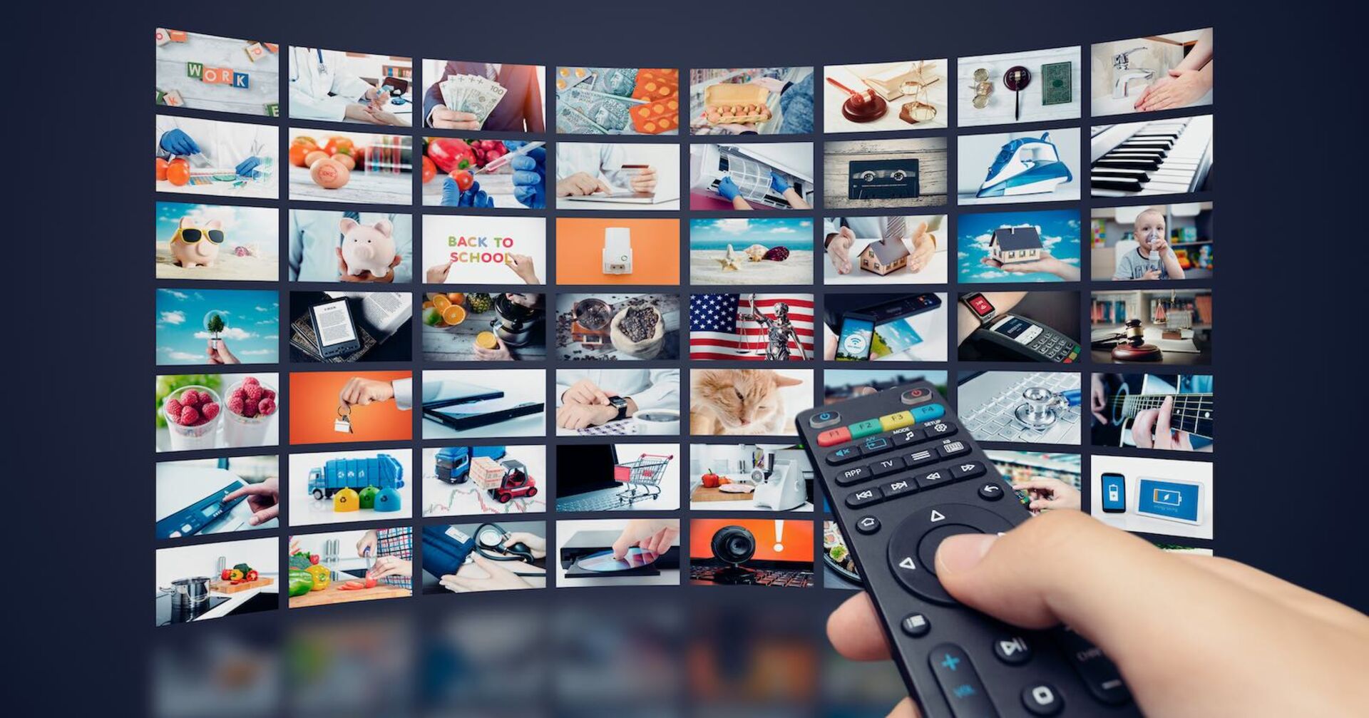 Fernbedienung und Streaming-Angebot