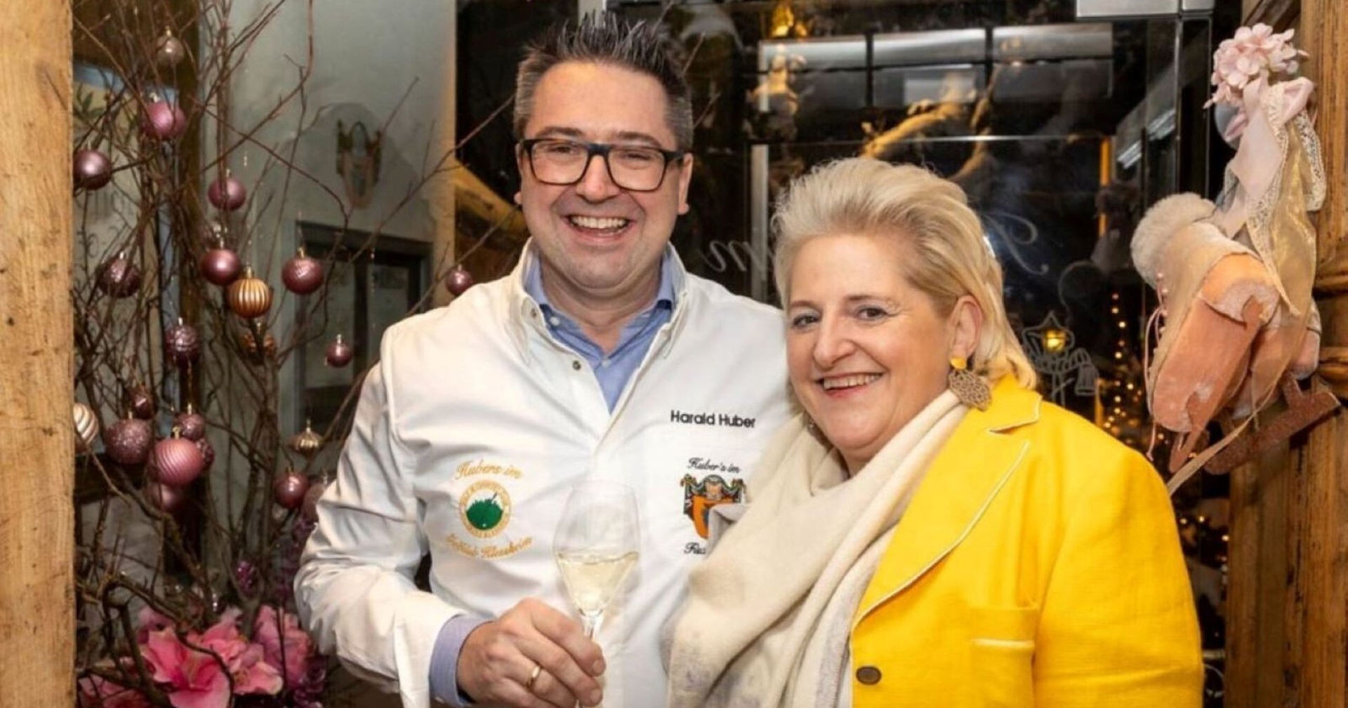 Harald Huber und Andrea Huber feierten 10 Jahre Hubers im Fischerwirt.