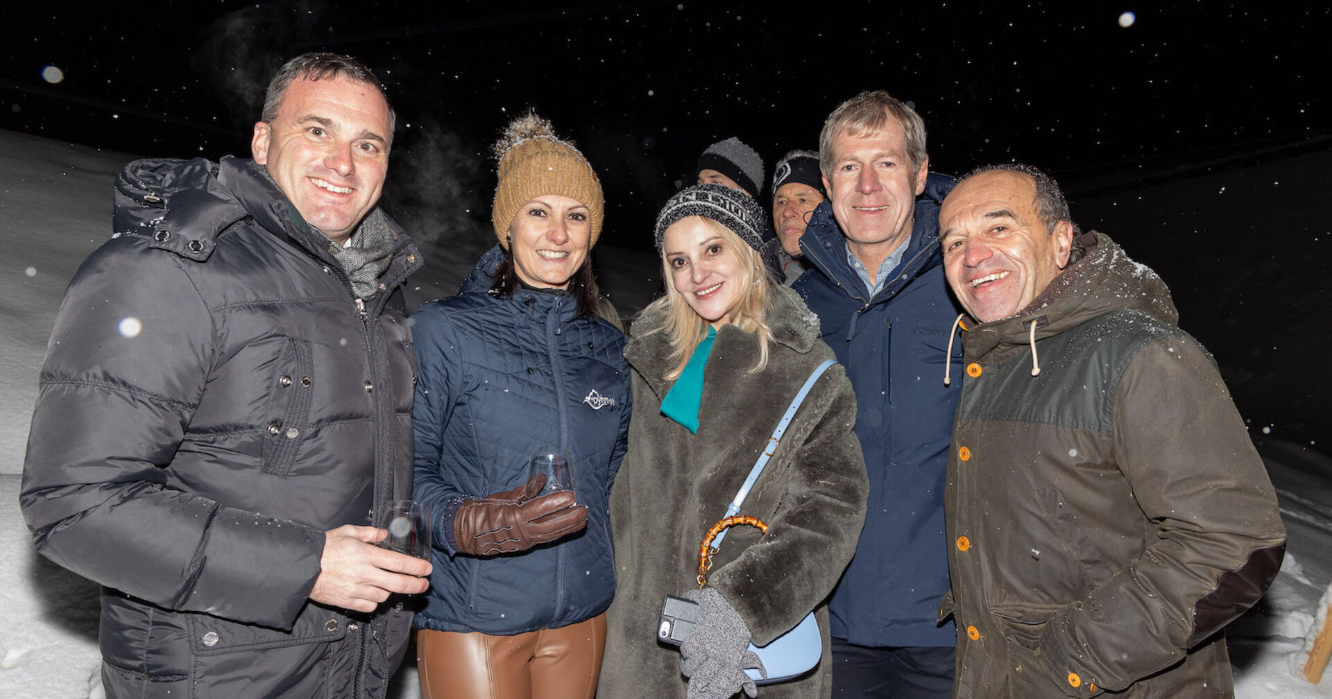 Gruppe im Schnee