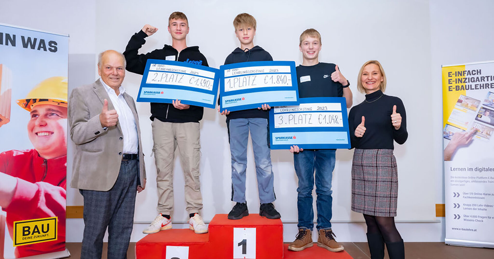 Gewinner des Lehrlingscastings | Credit: Andreas Röbl