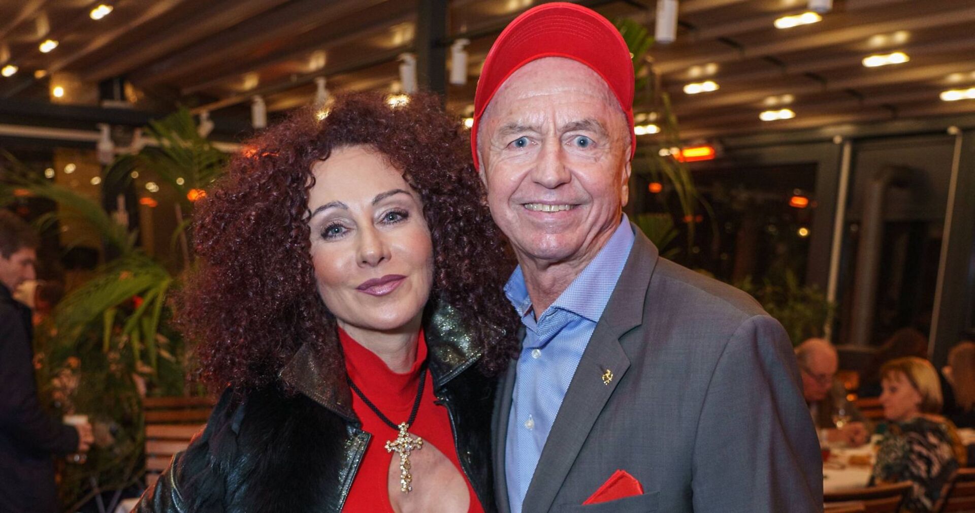 Christina Lugner und Heribert Kasper bei einem Event.