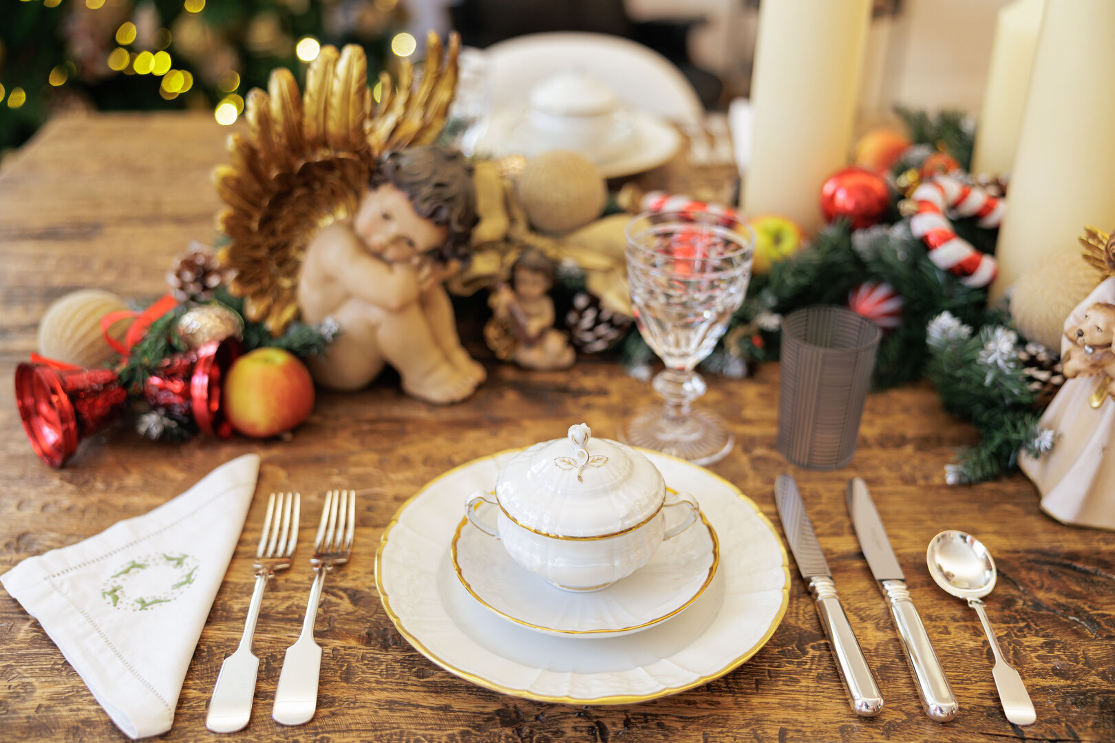 Weihnachtliches Tischgedeck