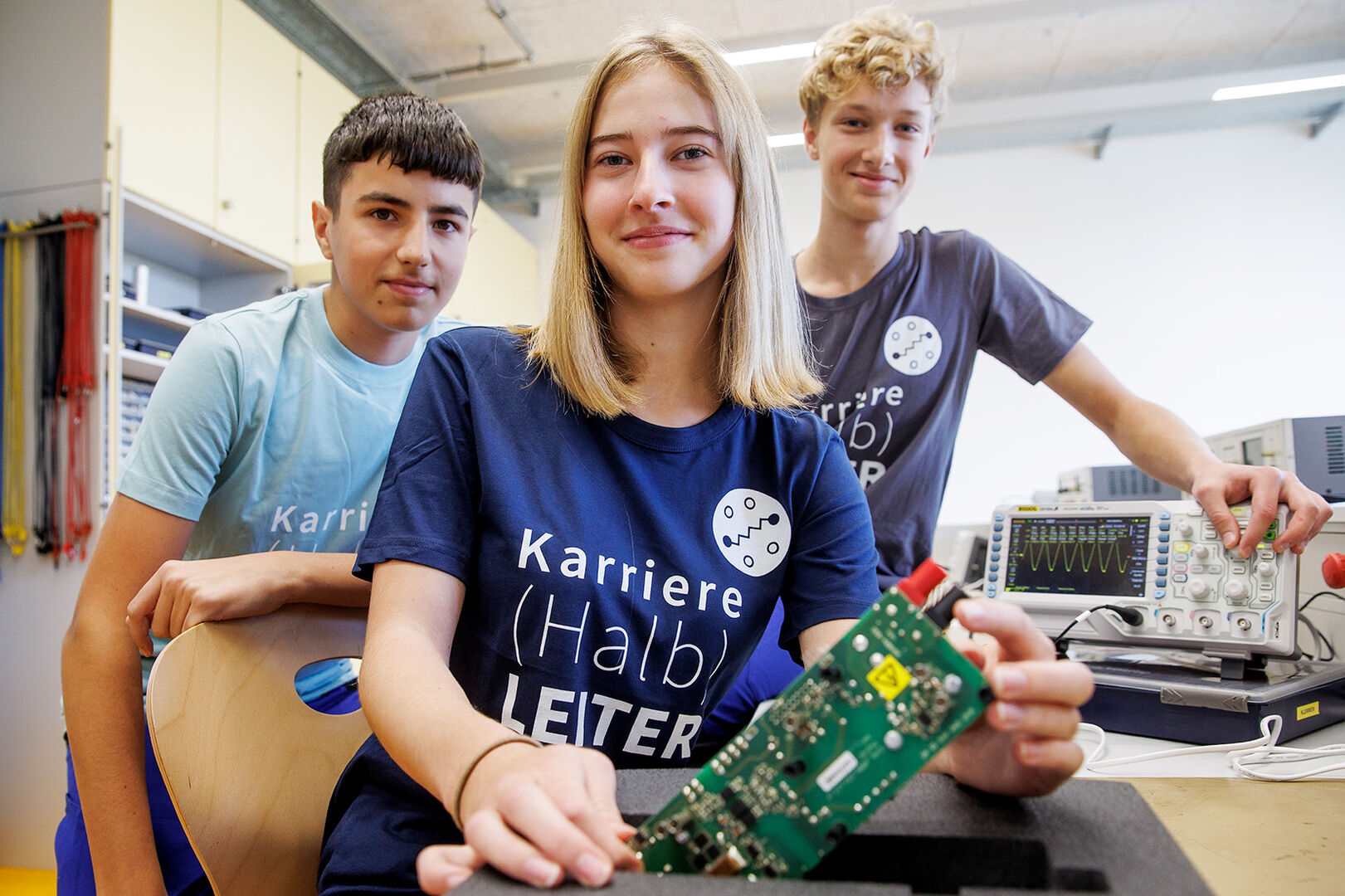 Schüler der Smart Learning Klassen einer HTL