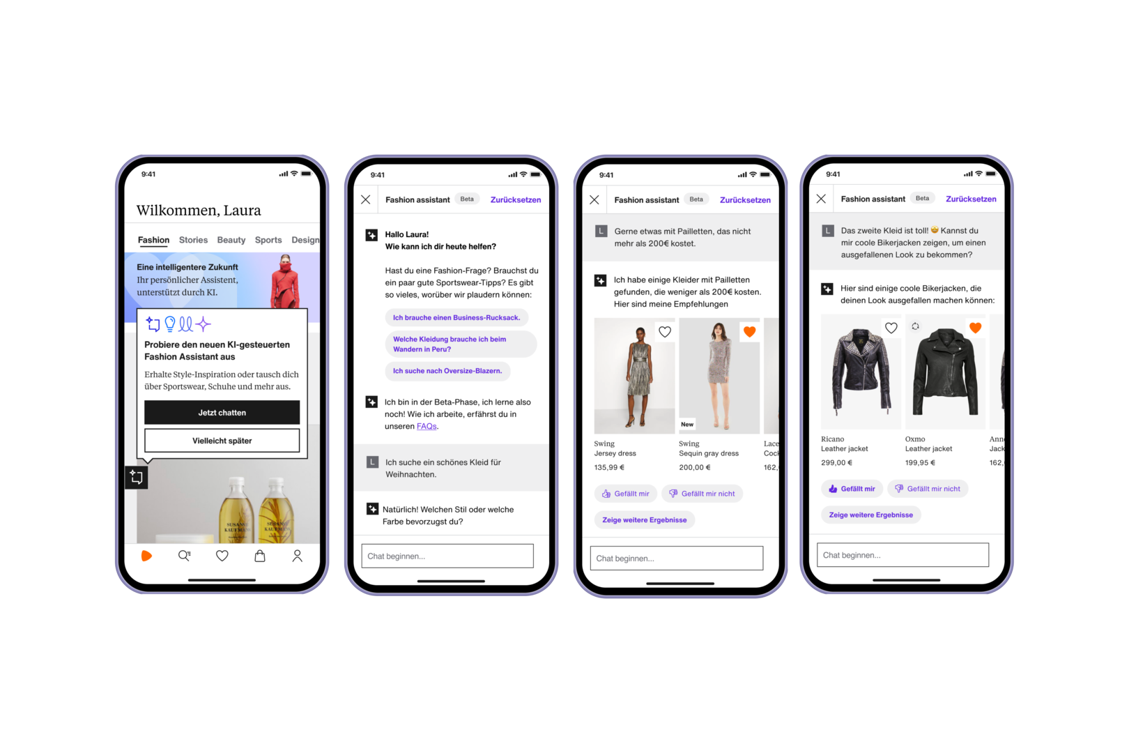 Tutorial wie der Zalando KI Fashion Assistent funktioniert