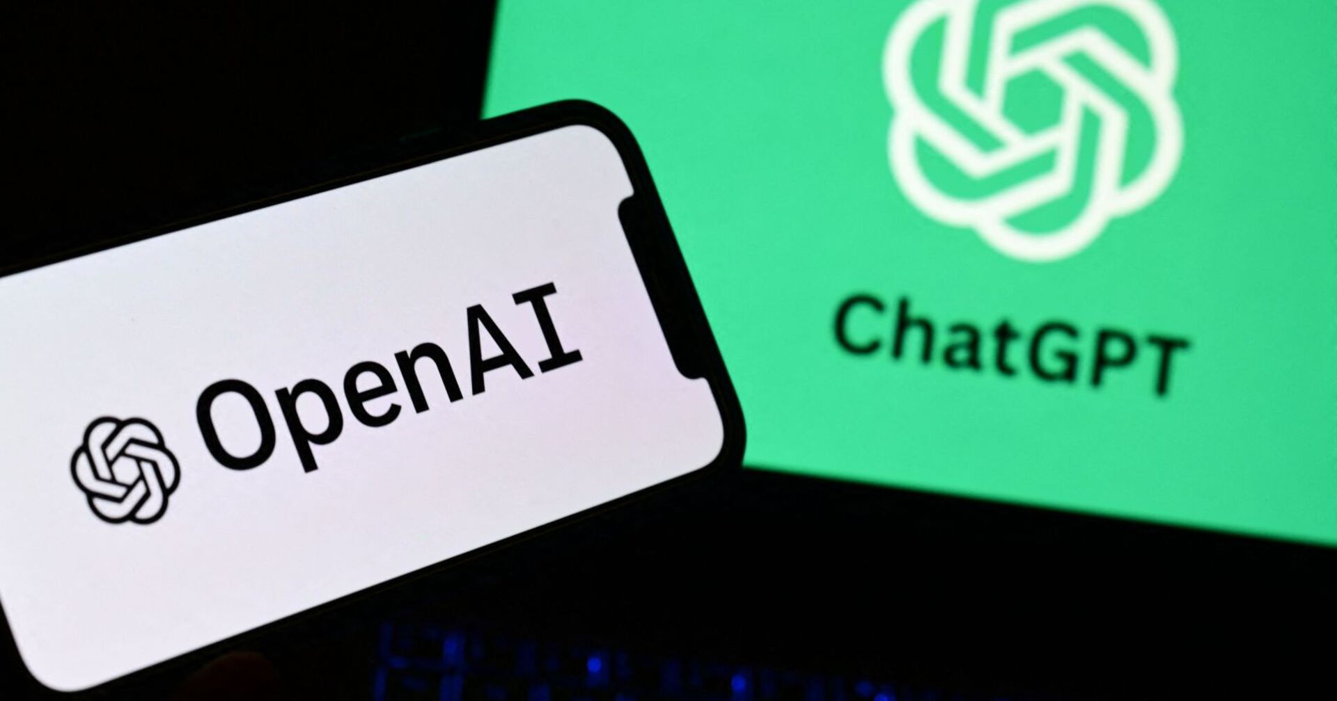 Logos von OpenAI und ChatGPT