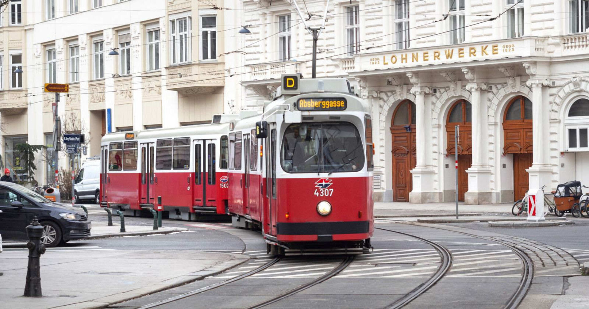 Eine Bim in Wien.