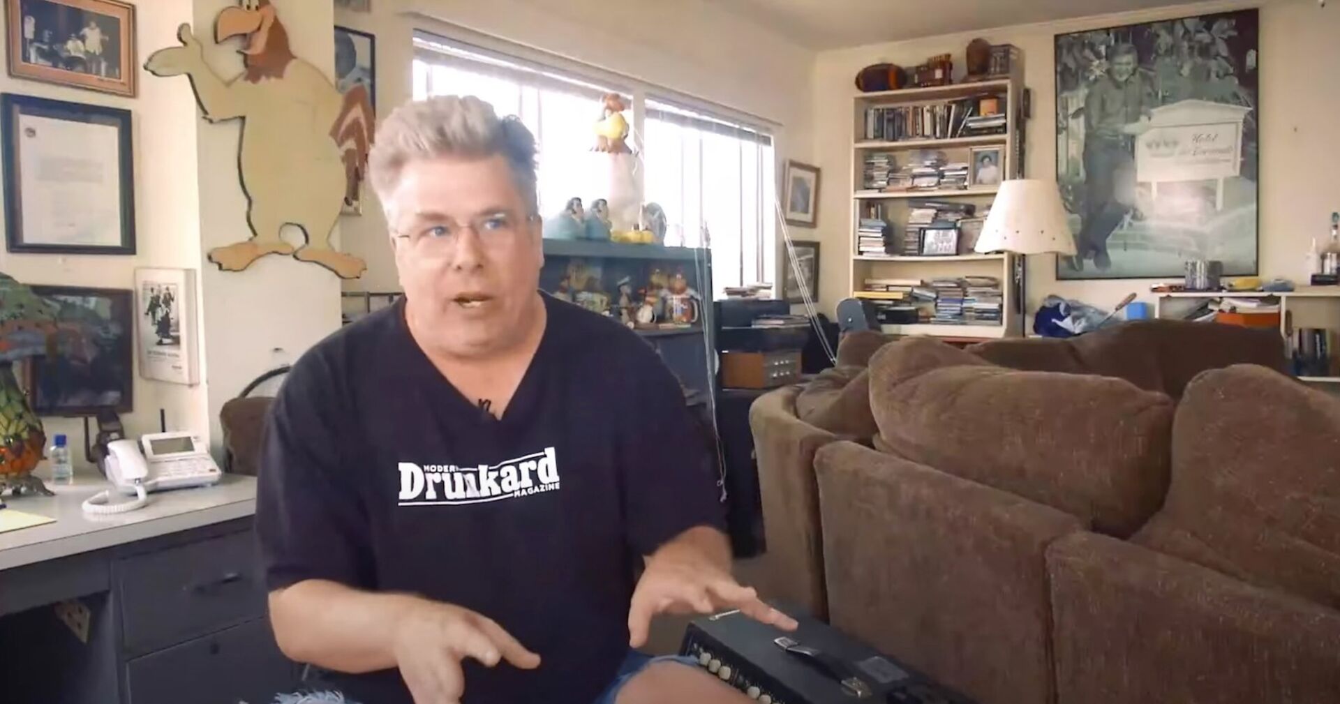 Mojo Nixon bei einem Interview.