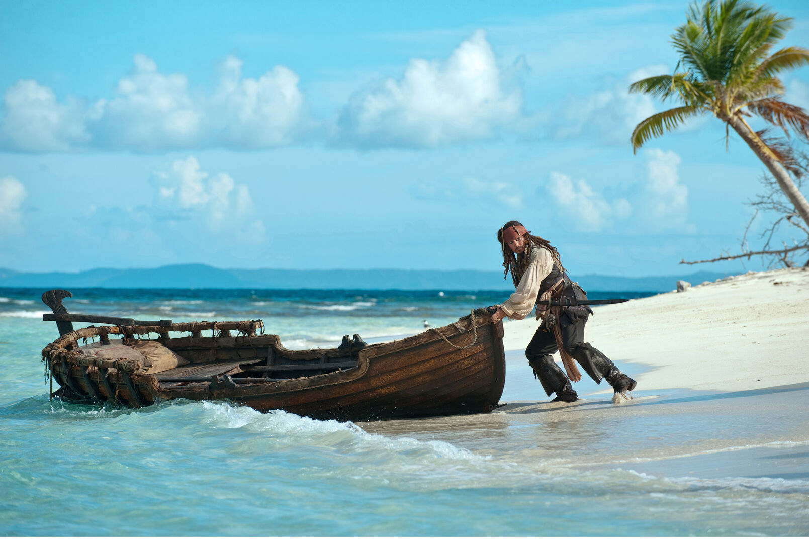 Johnny Depp als Pirat Jack Sparrow in "Fluch der Karibik"