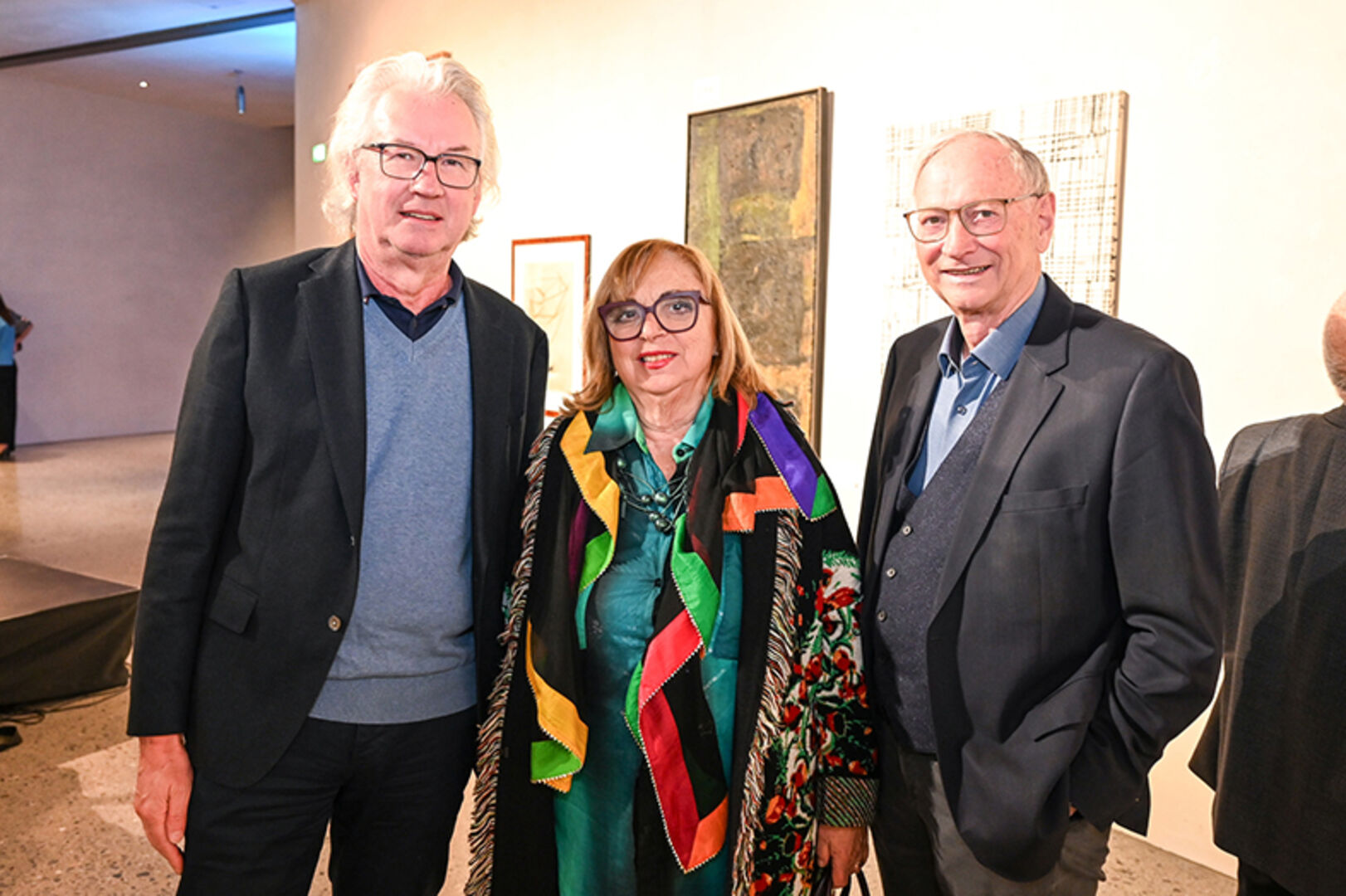 Eduard Fischer (Aufsichtsrat Hypo Vorarlberg), Zahnärztin Irmgard Simma und Jodok Simma (Vors. Aufsichtsrat Hypo Vorarlberg) (v. li.)