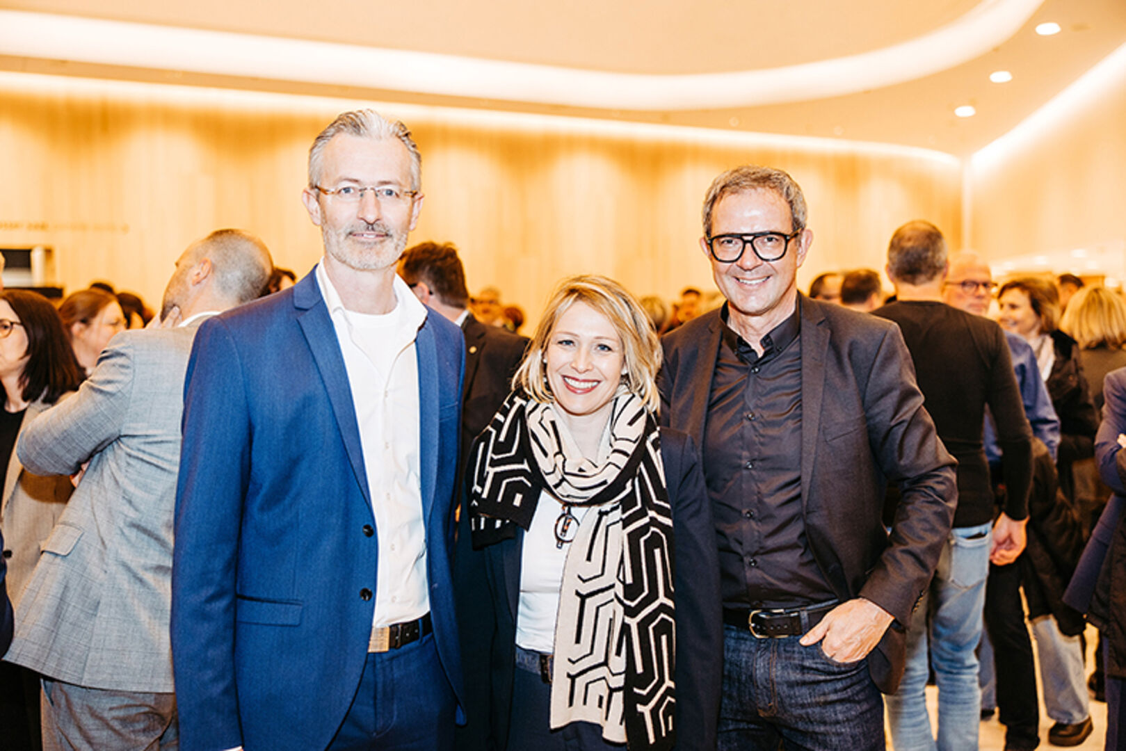 GF Jimmy Heinzl (WISTO), Dir. Stv.  Gudrun Petz-Bechter (WKV) und Vorstand Bernhard Ölz (Prisma) (v. li.)