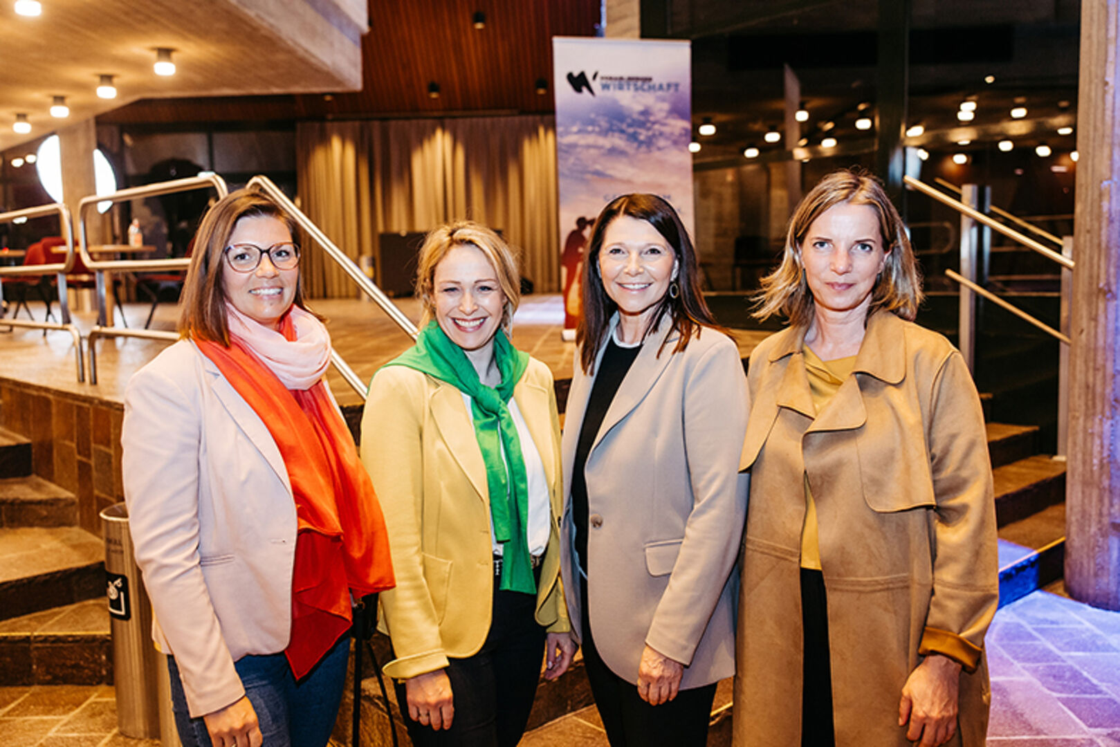 Maria Seidel (WKV Handel), Vize. Dir. Gudrun Petz Bechter (WKV Vorarlberg), LAbg. Heidi Schuster-Burda, Gerda Schnetzer-Sutterlütty (Büro f. Regionalentwickl.)