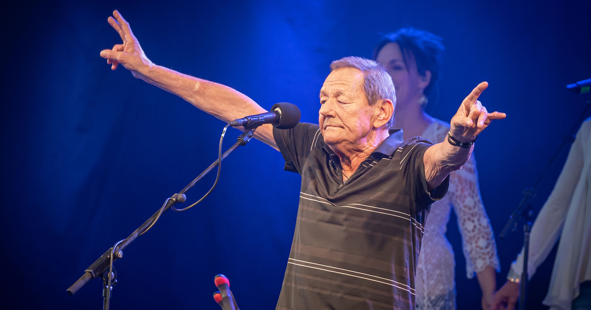 Wolfgang Ambros auf der Bühne.