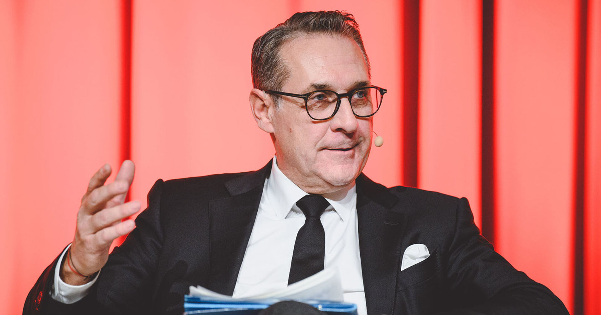 Ex-Vizekanzler Heinz Christian Strache im Rahmen einer Diskussionsveranstaltung