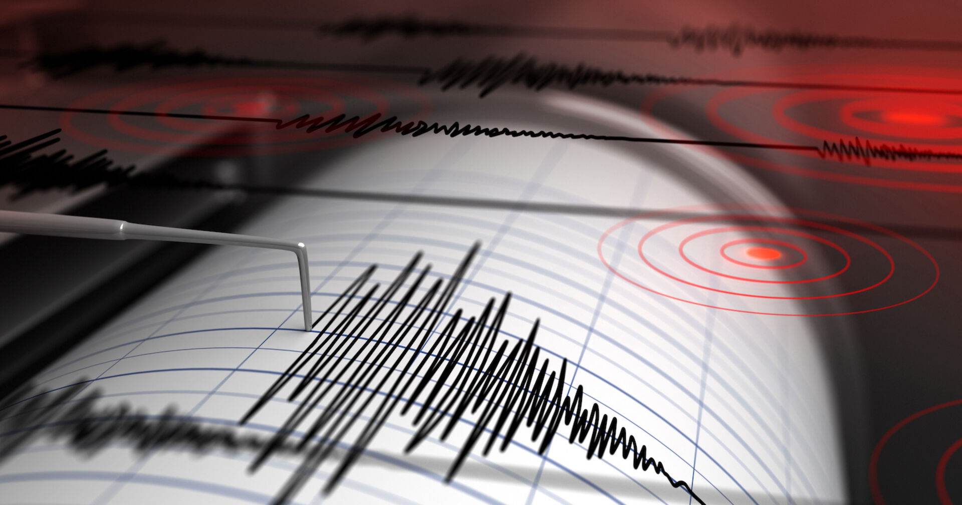 Seismograf schlägt aus