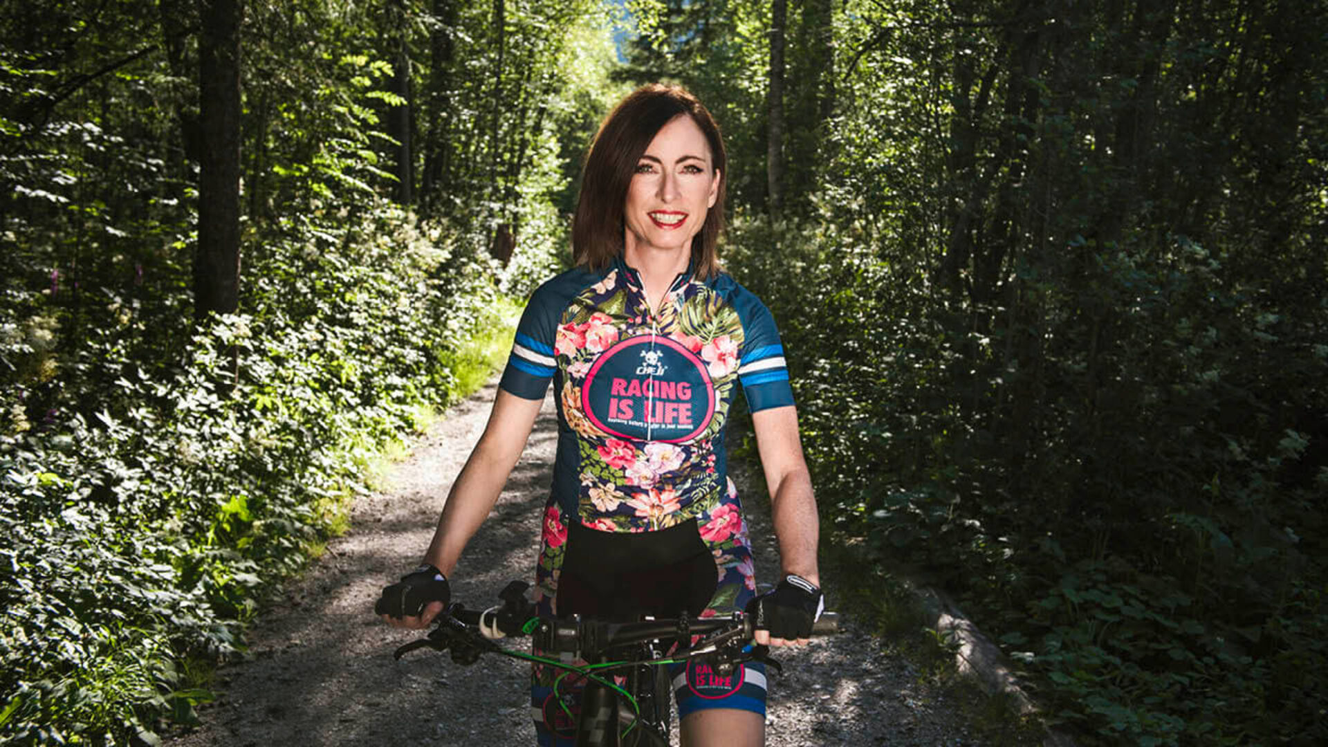 Beim Mountainbiken
