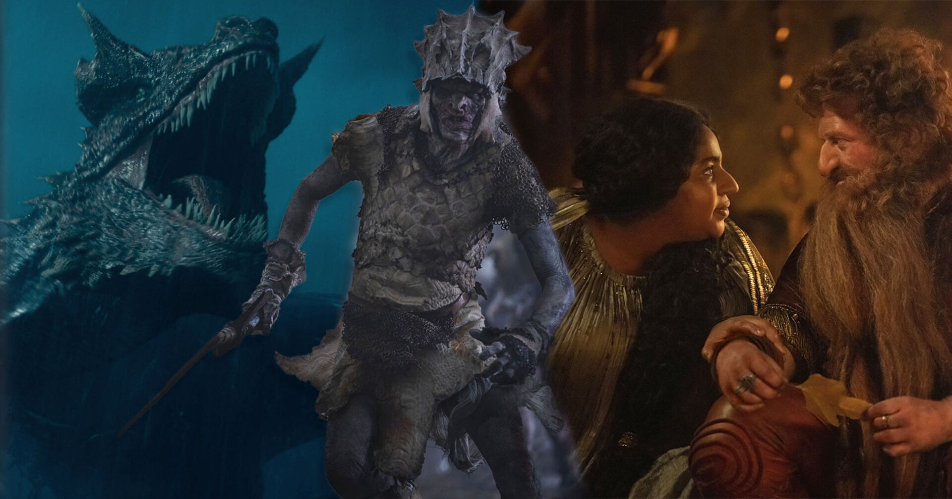 Eine Collage aus Fantasy-Serien.