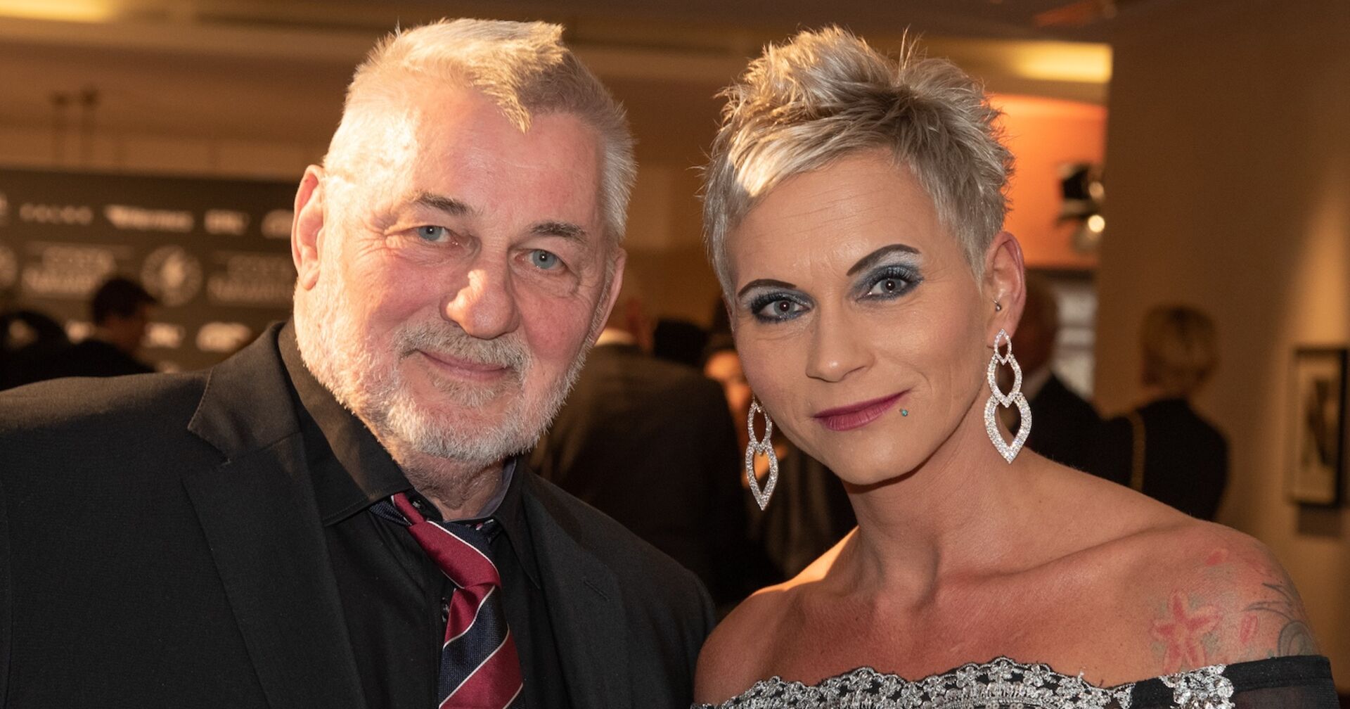 Heinz Hoenig und seine Frau Annika Kärsten-Hoenig bei einer Veranstalung.