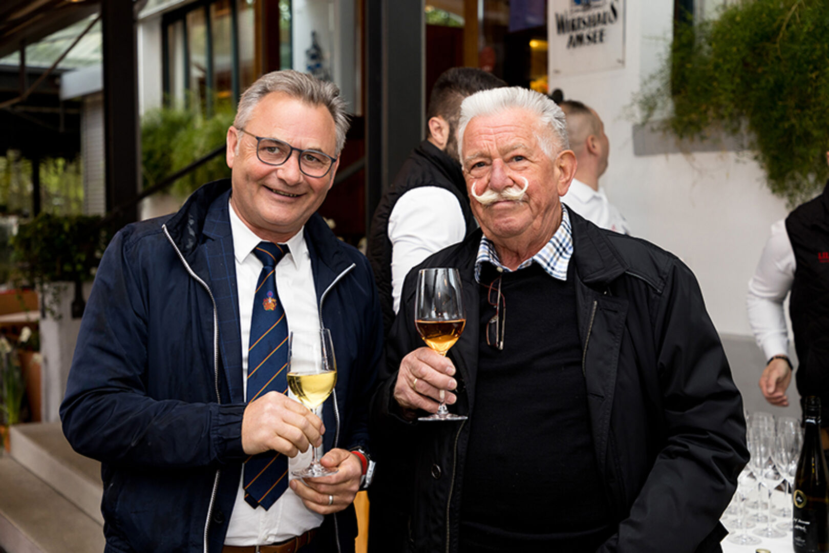 Weinliebhaber Michael Hehle &amp; Hermann Metzler