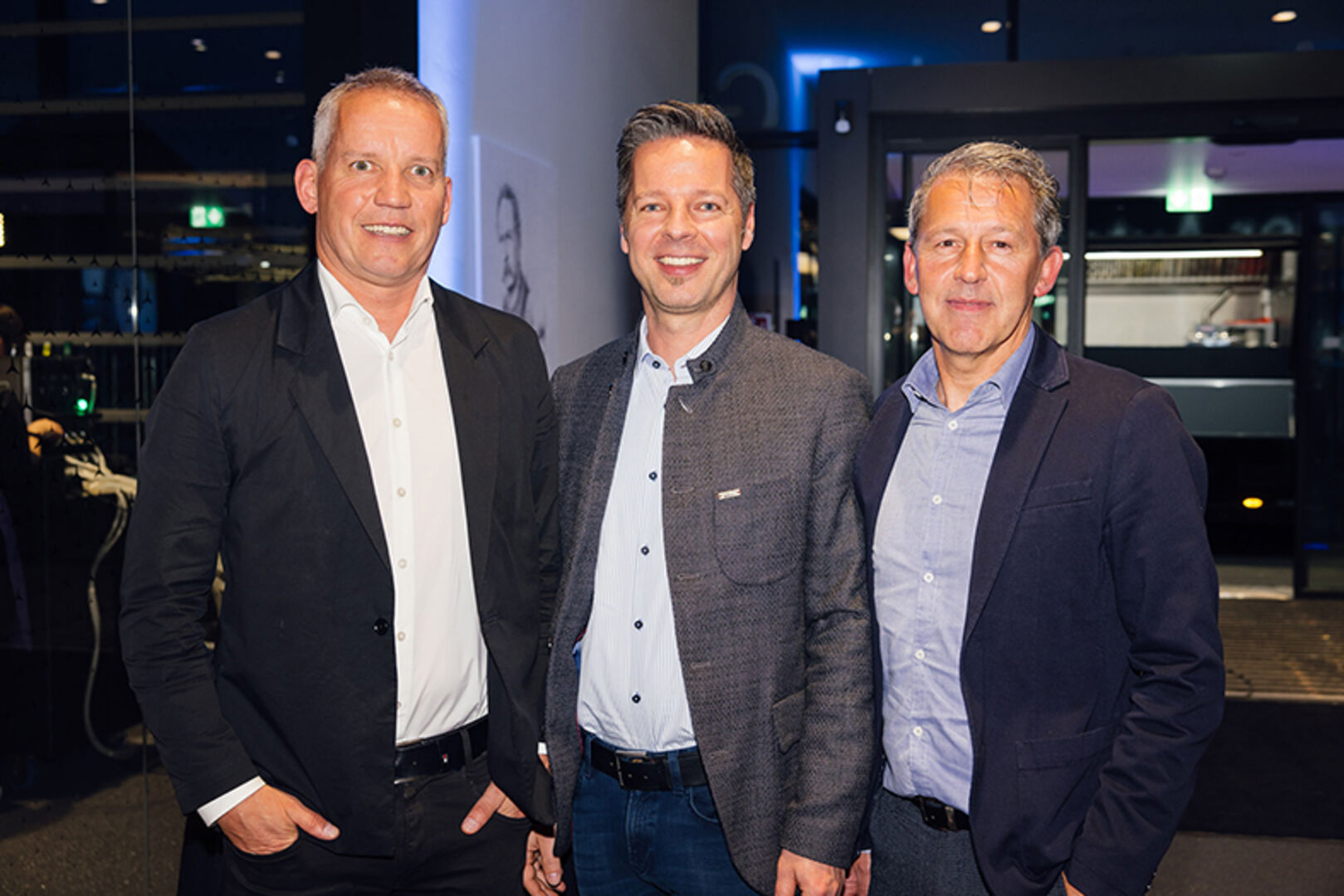 Joachim Leissing (Haberkorn), Markus Summer (Müller Wohnbau) und Klaus Gmeiner (Tool Design) (v. li.)