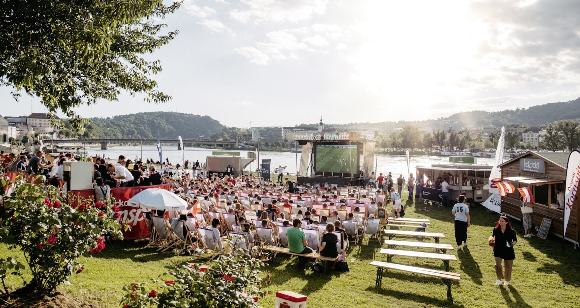 EM Public Viewing Donaulände Linz