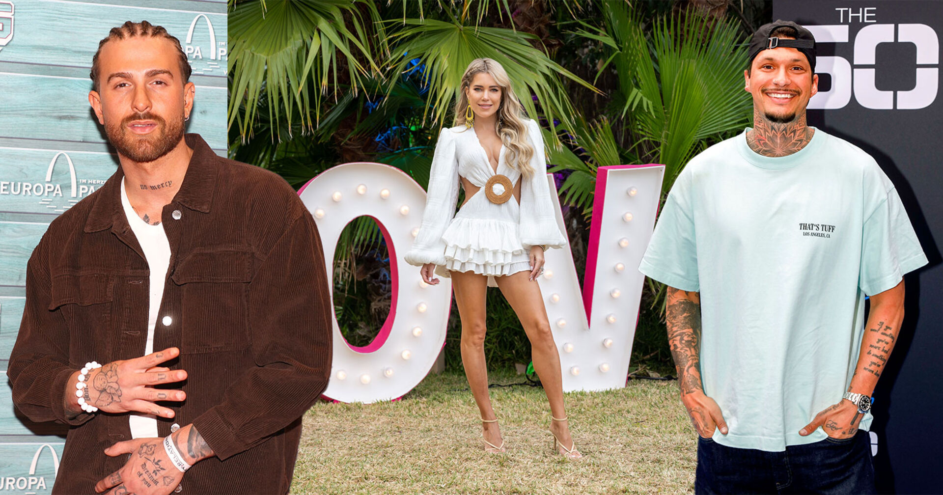 Eine Bildercollage von Sylvie Meis, Gigi Biorofino und Yasin Mohammed.