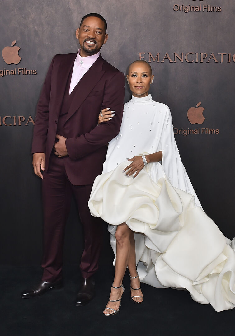 Will Smith und Jada Pinkett Smith bei der Premiere von "Emancipation".