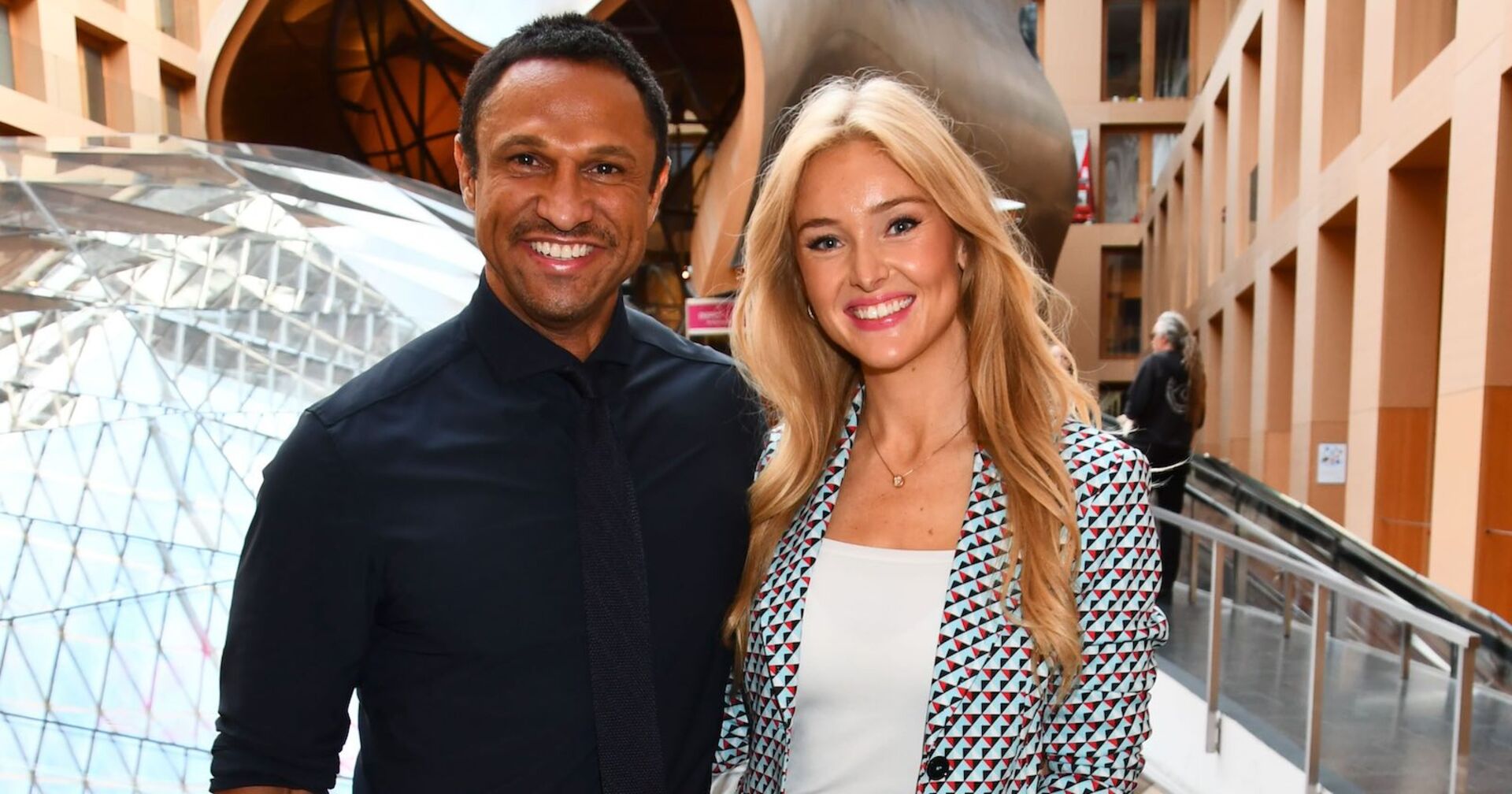 Patrice und Daniel Aminati bei einer Veranstaltung.