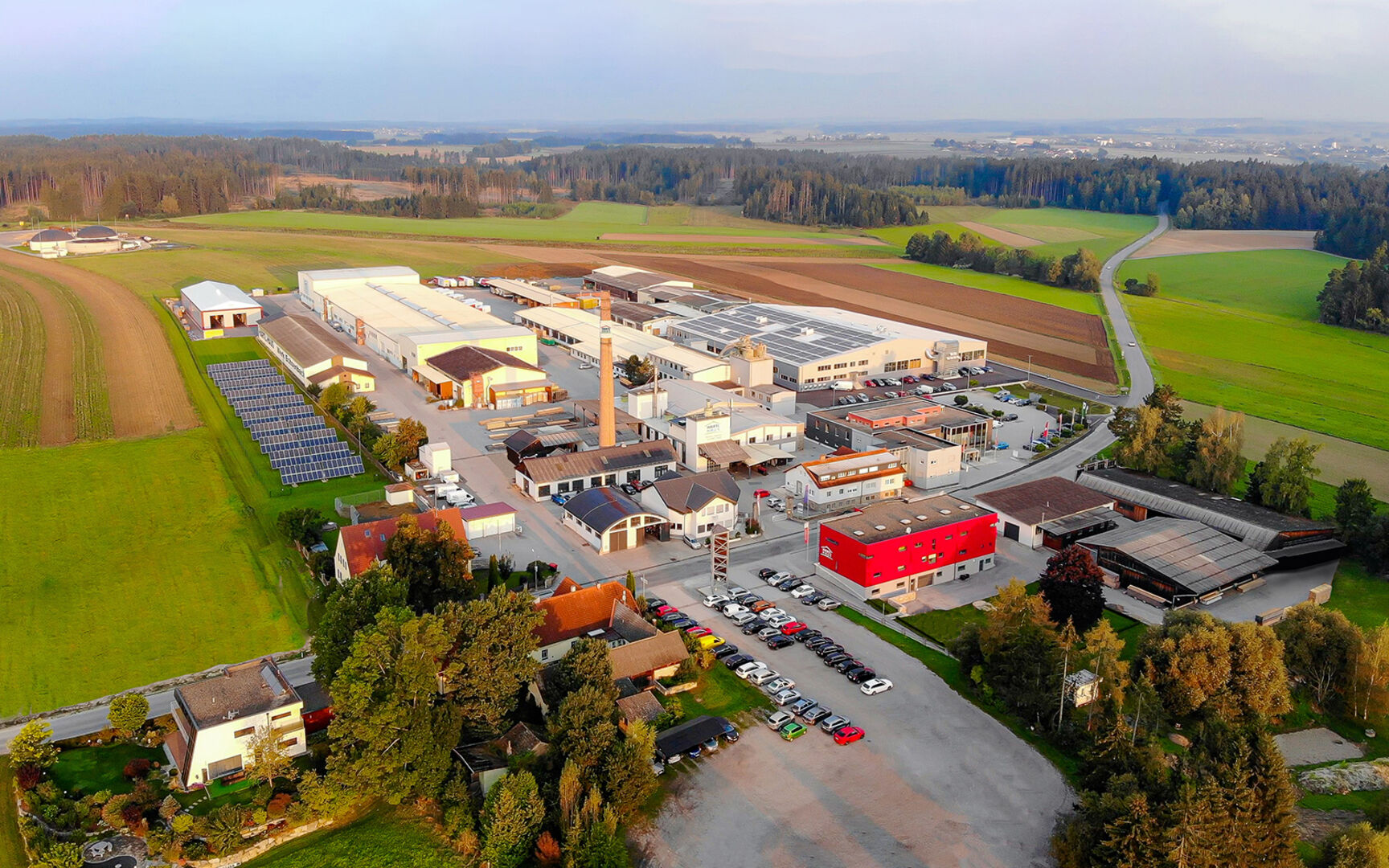 Das Betriebsgelände von HARTL HAUS von oben | Credit: HARTL HAUS